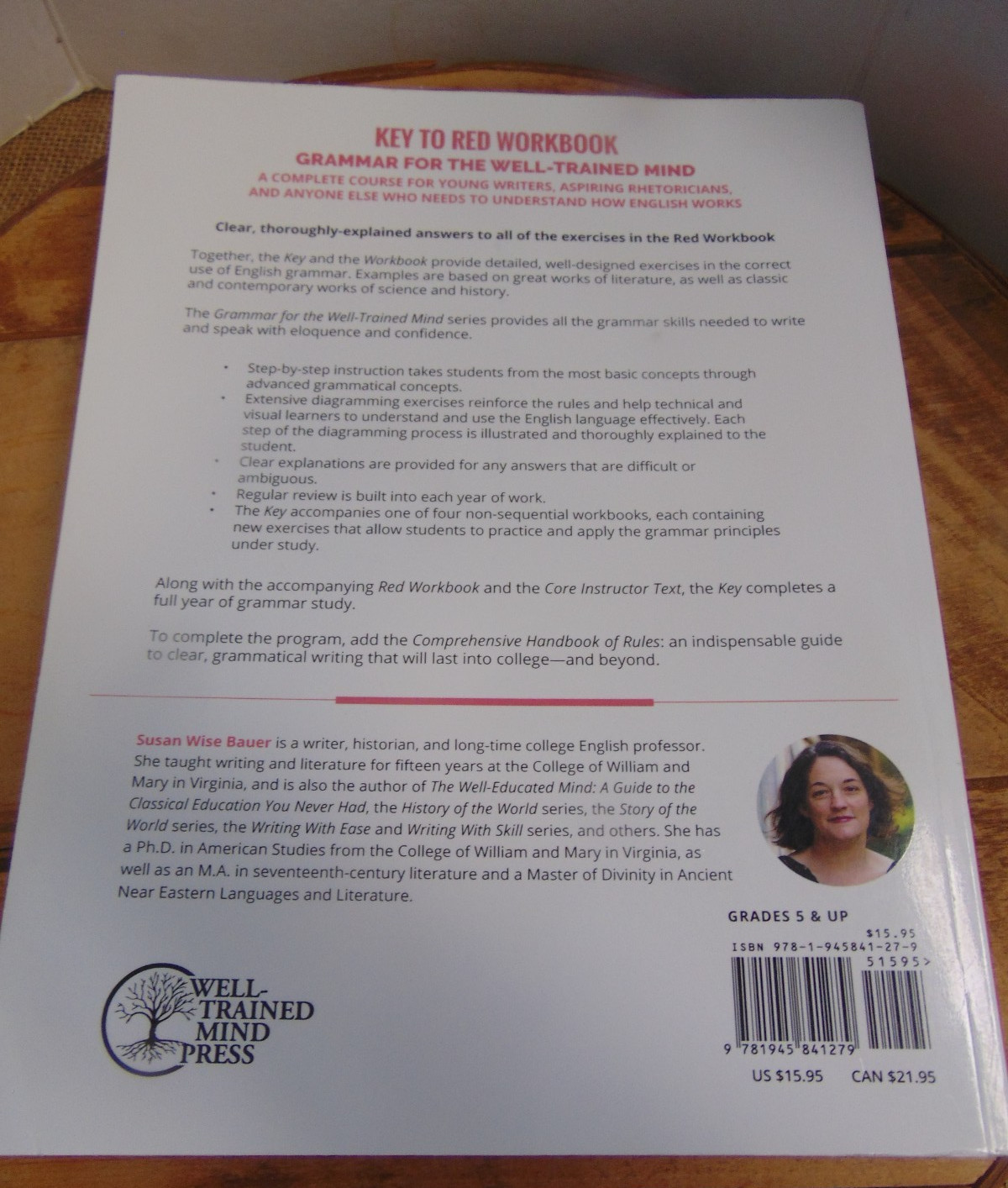 Grammar for the Well-Trained Mind TEACHER KEY to Red Student Workbook Gr 5 & Up