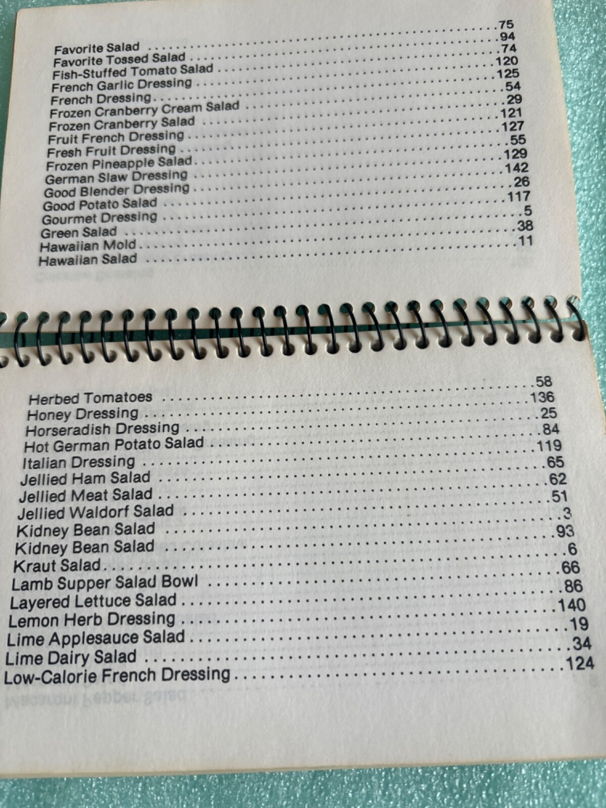 SALAD AND DRESSINGS RECIPE BOOK~POCKET BOOK 5.5×4”~147 RECIPES,147 PAGES