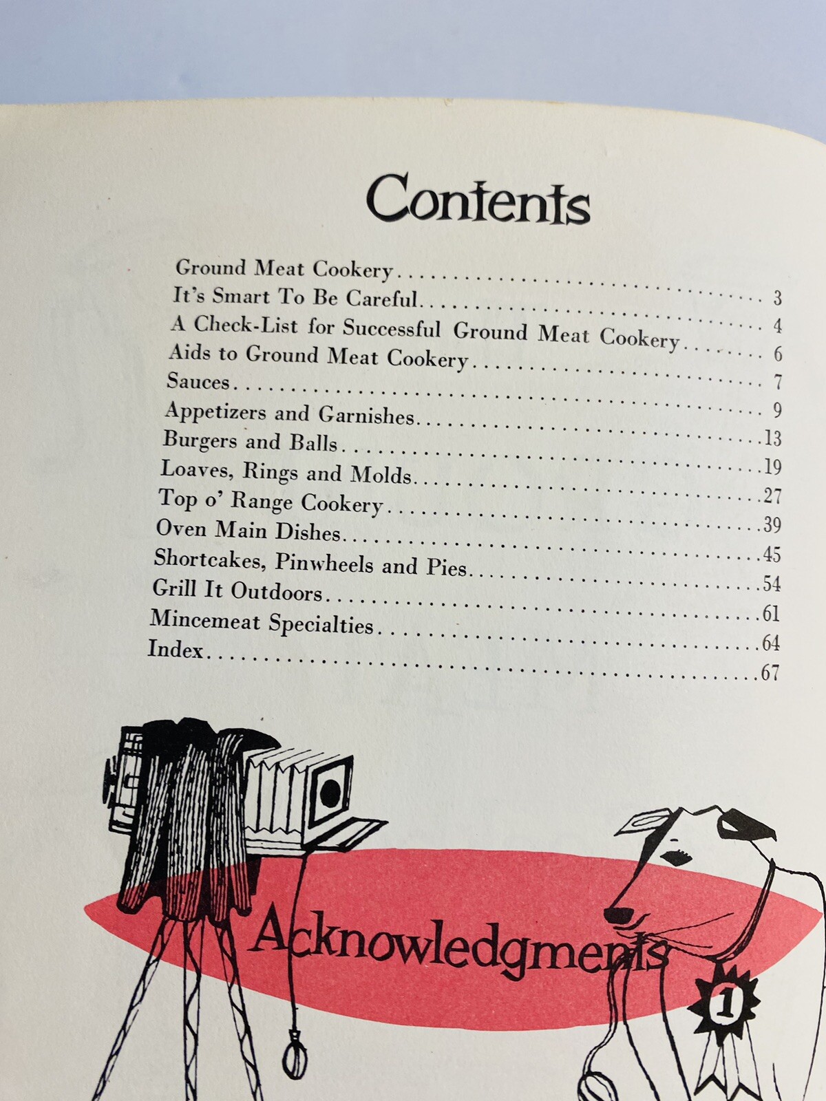The Ground Meat Cookbook 1955 Culinary Arts Institute 68 Pages