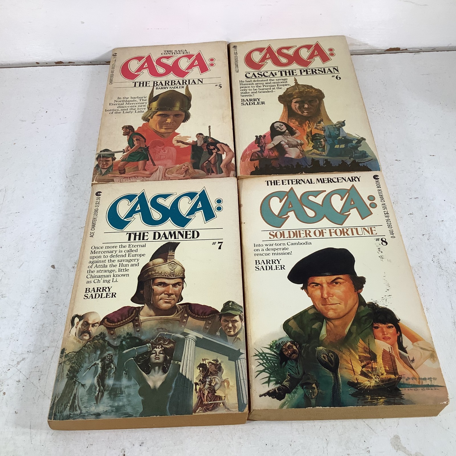 Casca the Eternal Mercenary Lot 20 Barry Sadler 1-16 18-20 22 ACE Charter PB VG