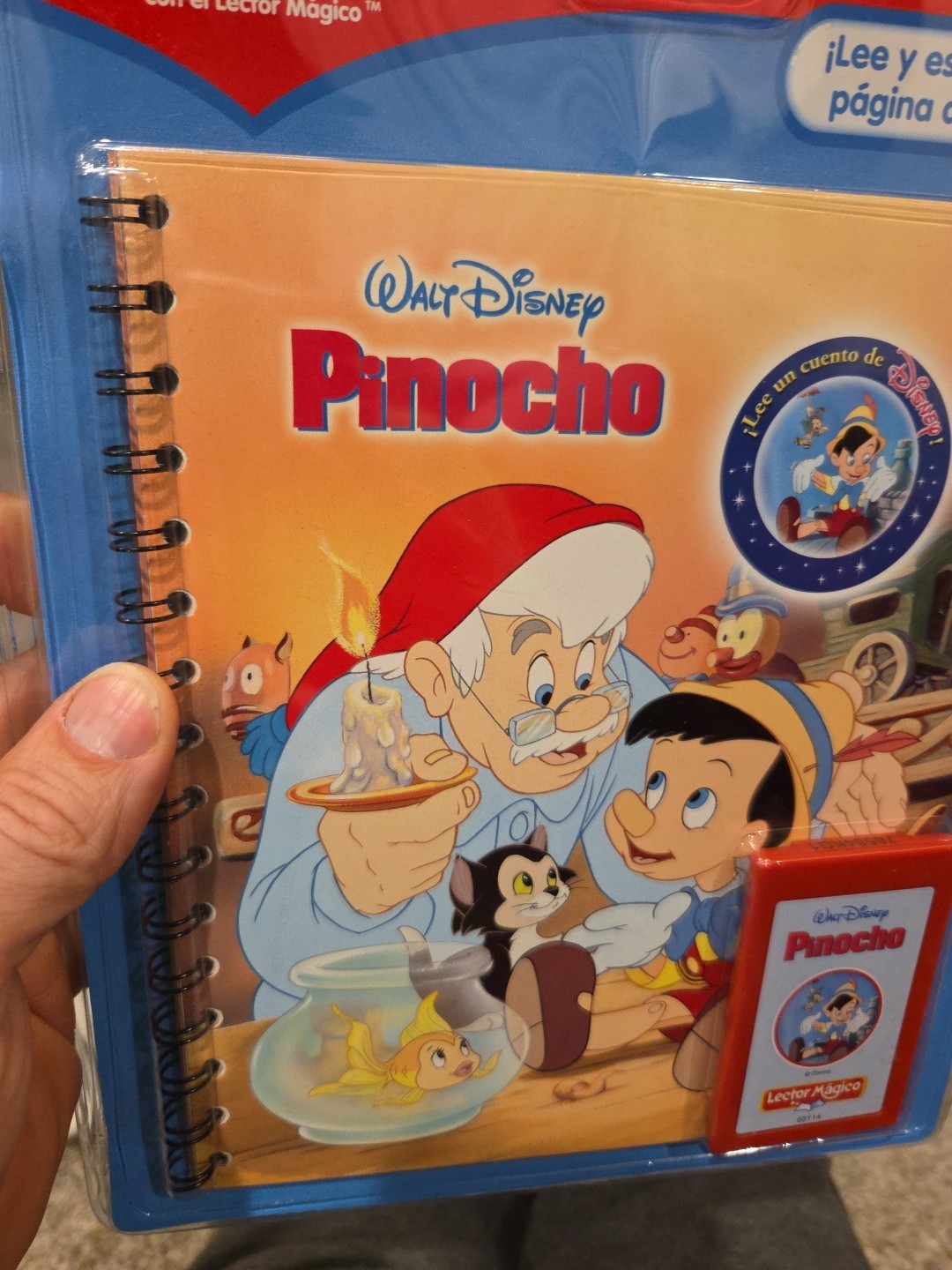 Lector Magico Pinocho Walt Disney Libro Spanish NIP Story Reader