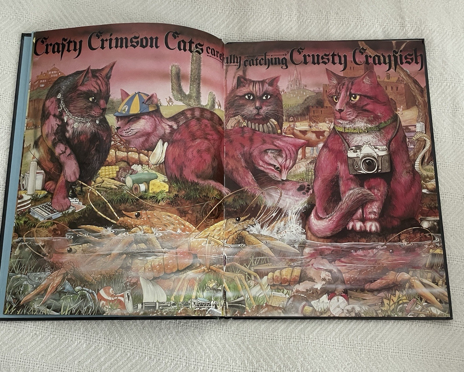 VTG 1987 “Animalia” Illustrated Alliterative Alphabet HC Book. Beasts & Birds