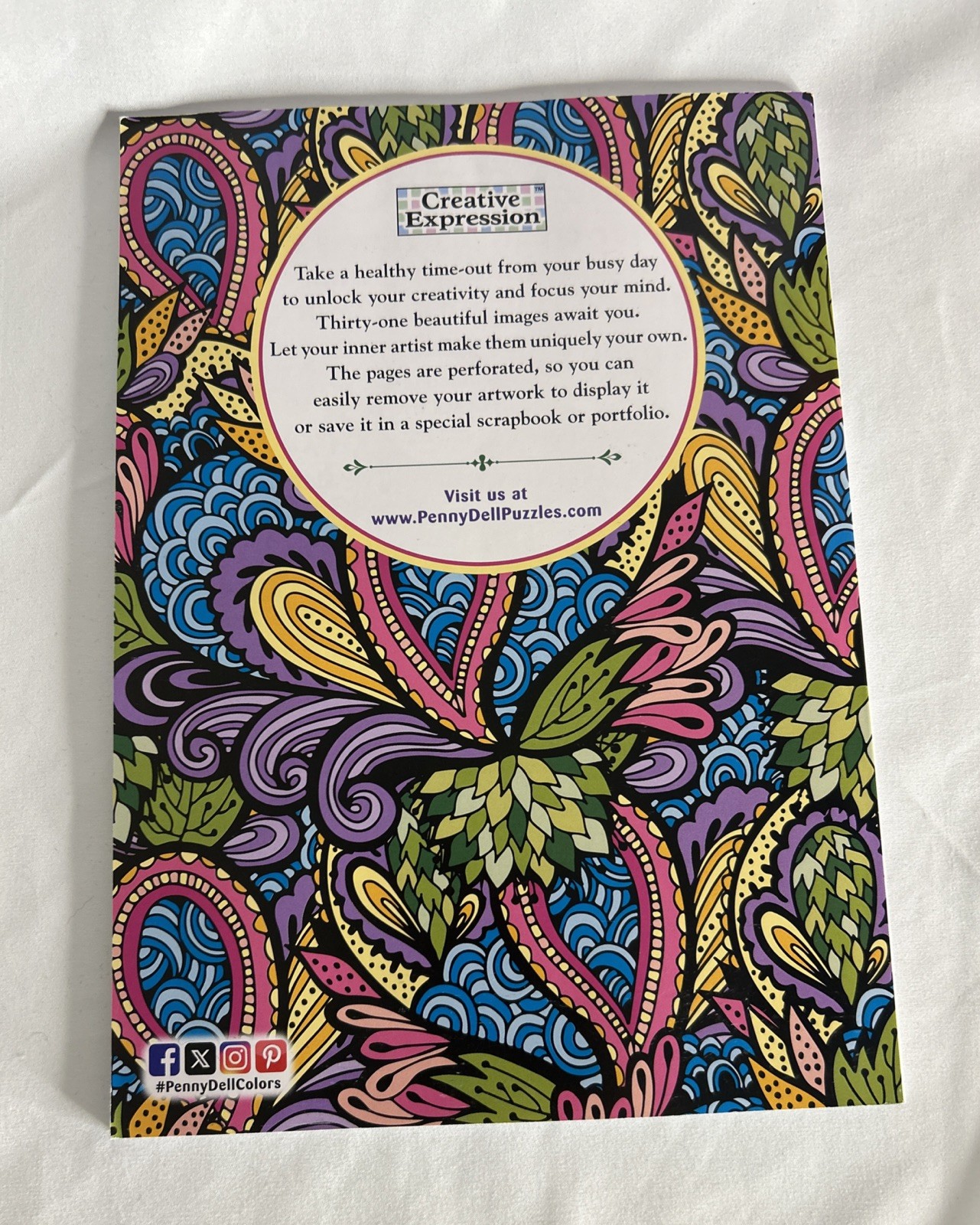 Mindful Coloring Book for Adults stress Relief Pennypress Piece Of Mind #29