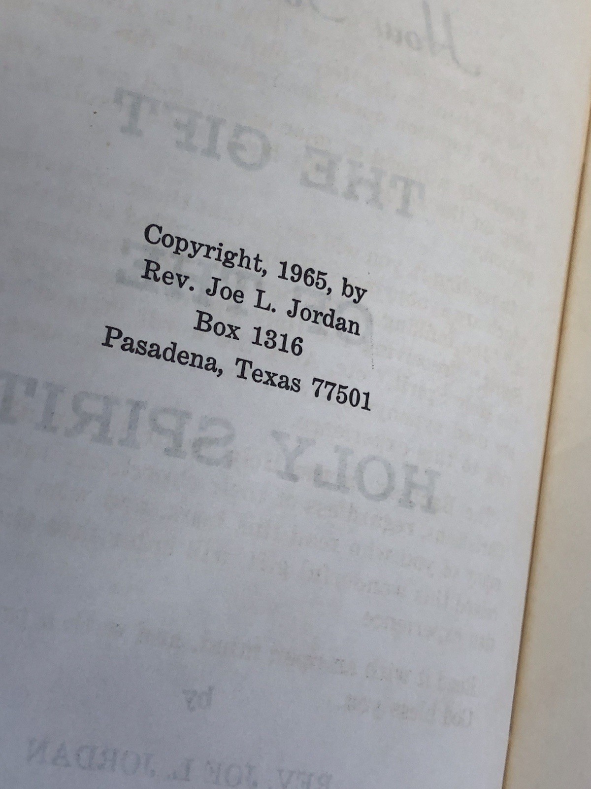 1965 Rare How to Receive the gift of the Holy Spirit by Joe Jordan