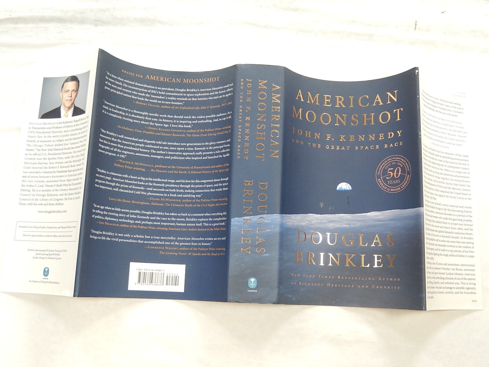 American Moonshot: John F. Kennedy & the Space Race by Douglas Brinkley, SIGNED