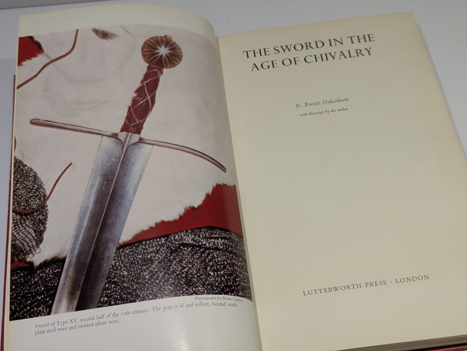 The Sword In The Age Of Chivalry Hardcover 1ST Ed. Book Oakeshott w/ Dust Jacket