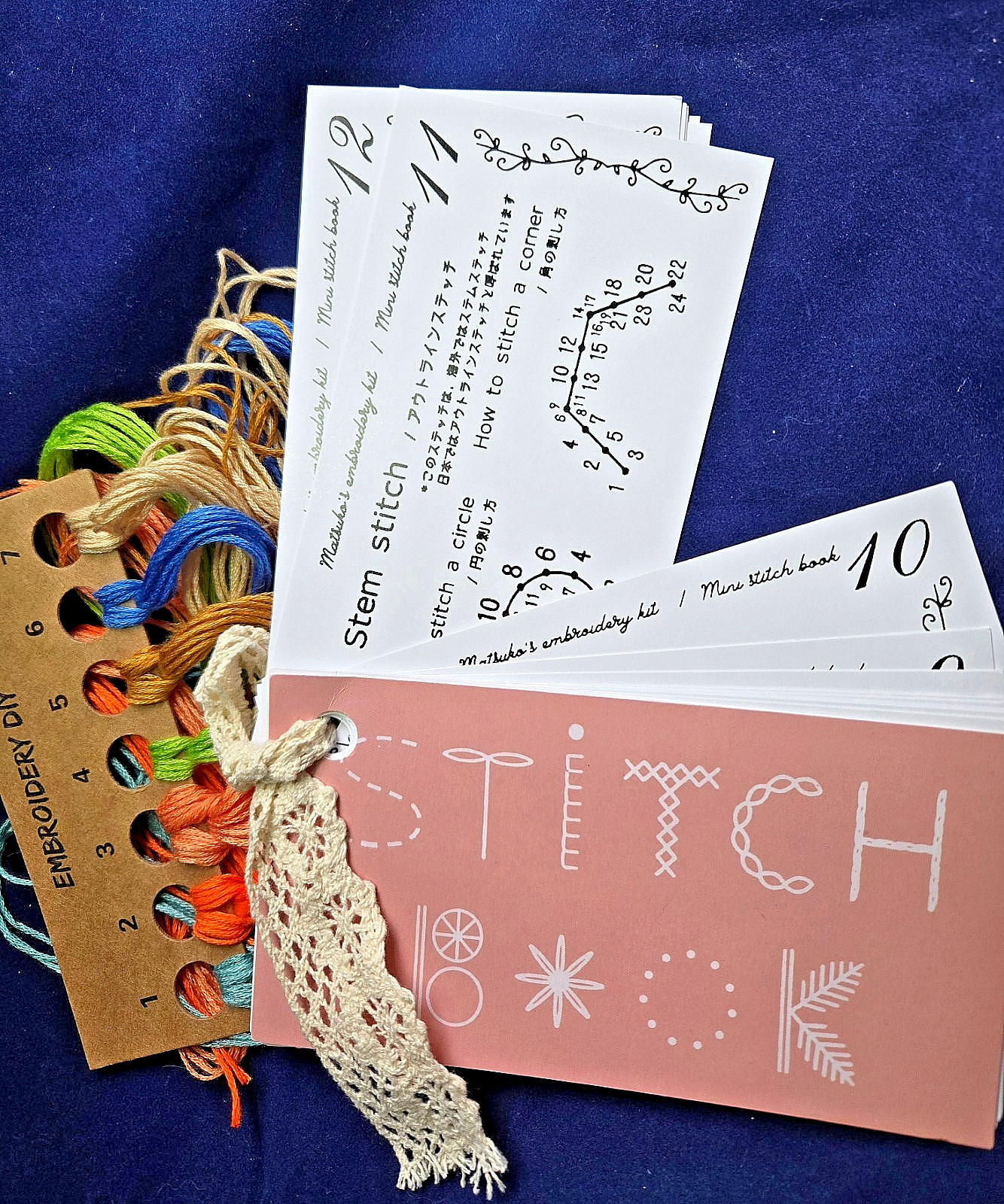 Creative Mini Sewing Book with threads
