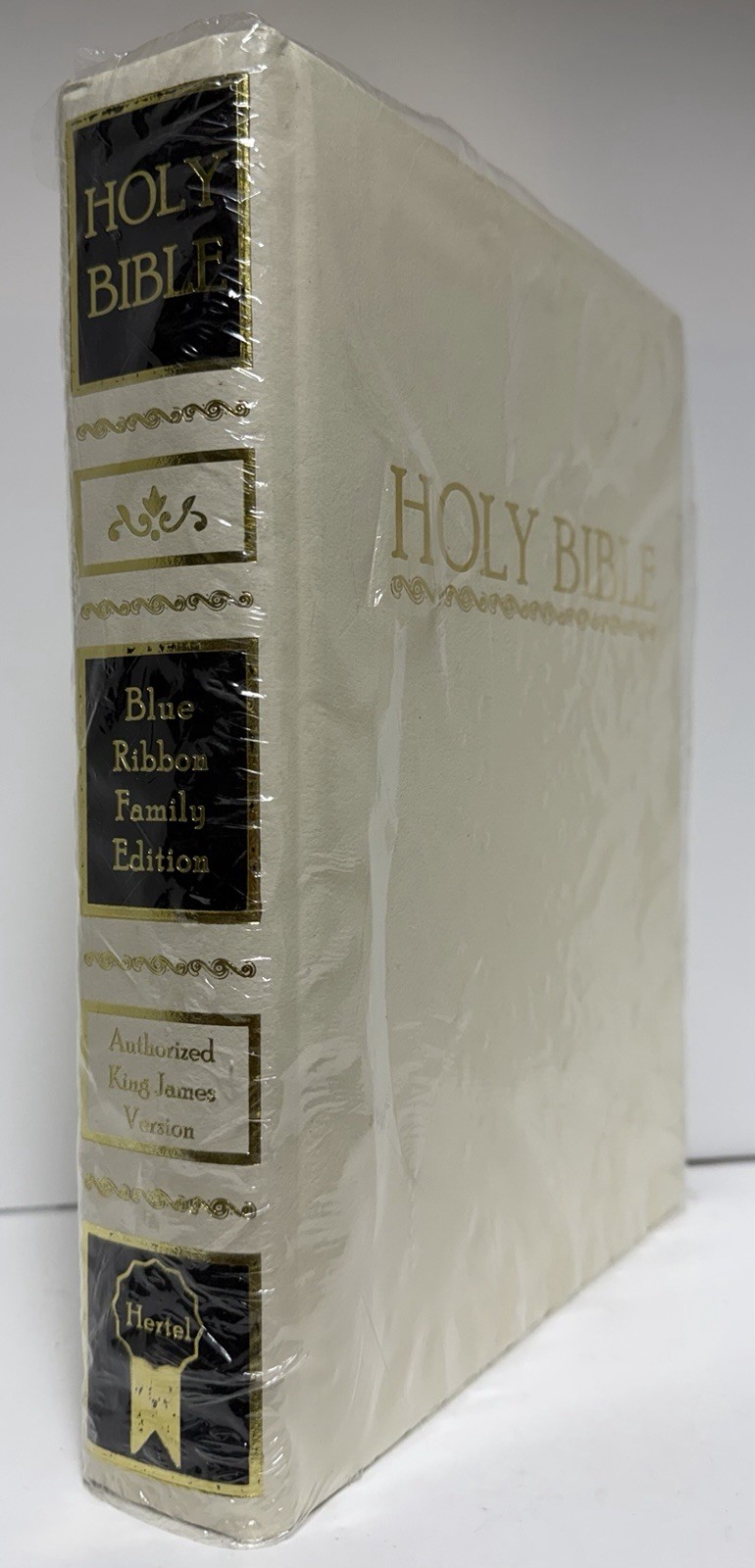 Holy Bible King James Version Special Blue Ribbon Edition Family Hertel 1988