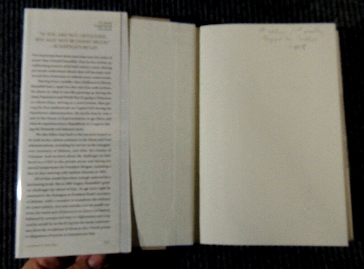 Known and Unknown A Memoir by Donald Rumsfeld 1st edition 1st printing SIGNED
