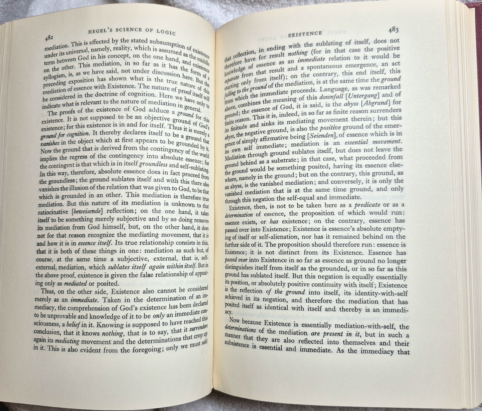 Science of Logic · Hegel (A.V. Miller · Muirhead Library · 1969) 1‑Volume Ed.