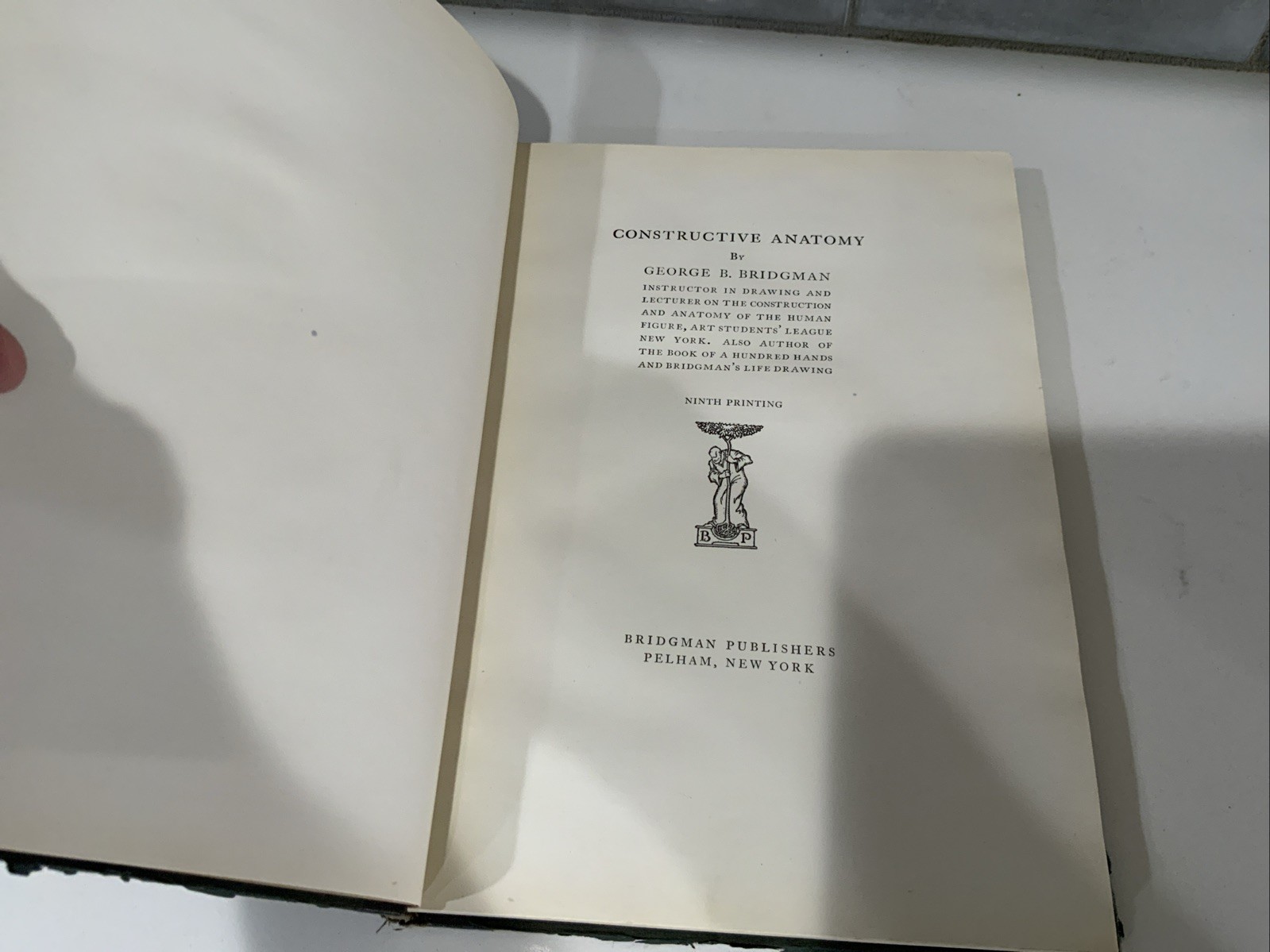 Constructive Anatomy – George B. Bridgman – 1928 – Hardcover – Anatomical Art