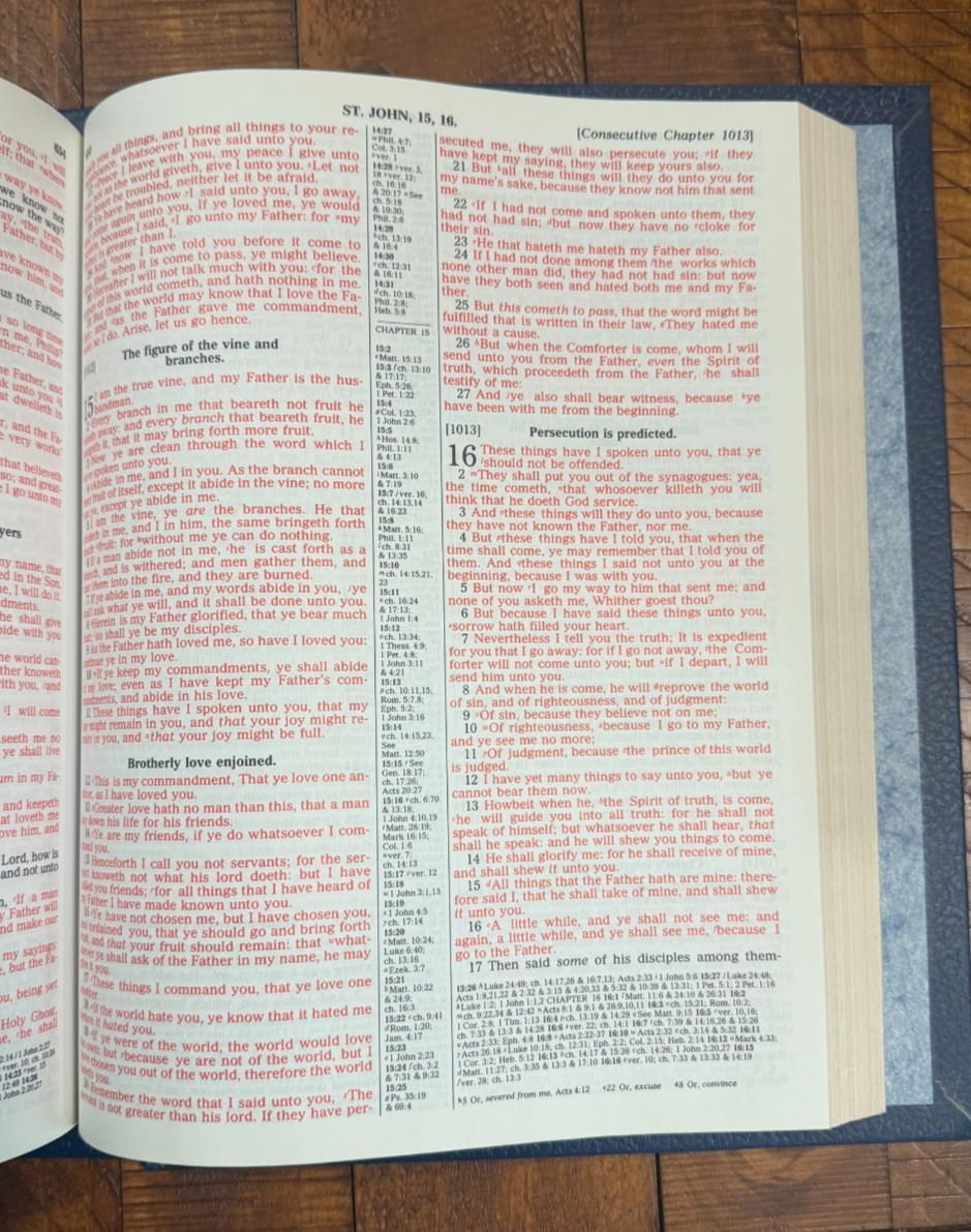 Masonic Holy Bible Heirloom Red Letter Master Reference Edition Masons KJV Blue