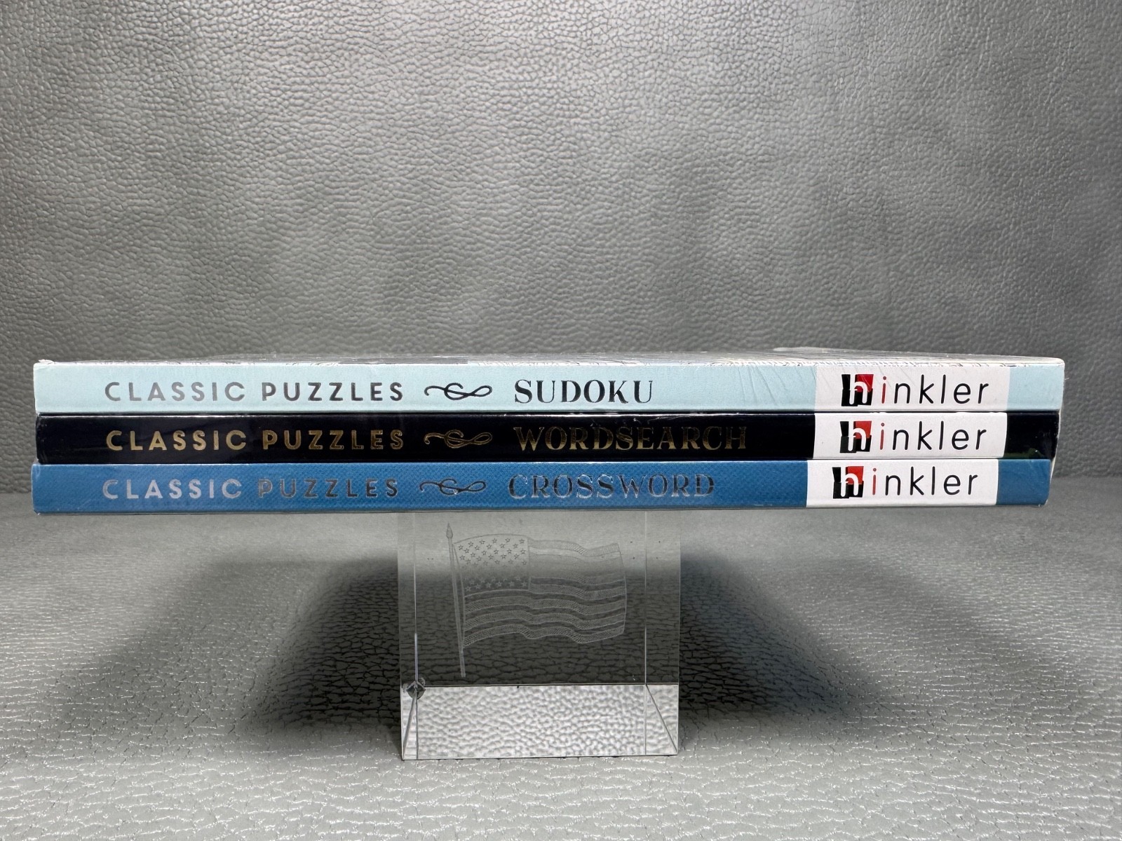 Set of 3 Hinkler Classic Puzzles Sudoku Wordsearch and Crossword…..Brand New
