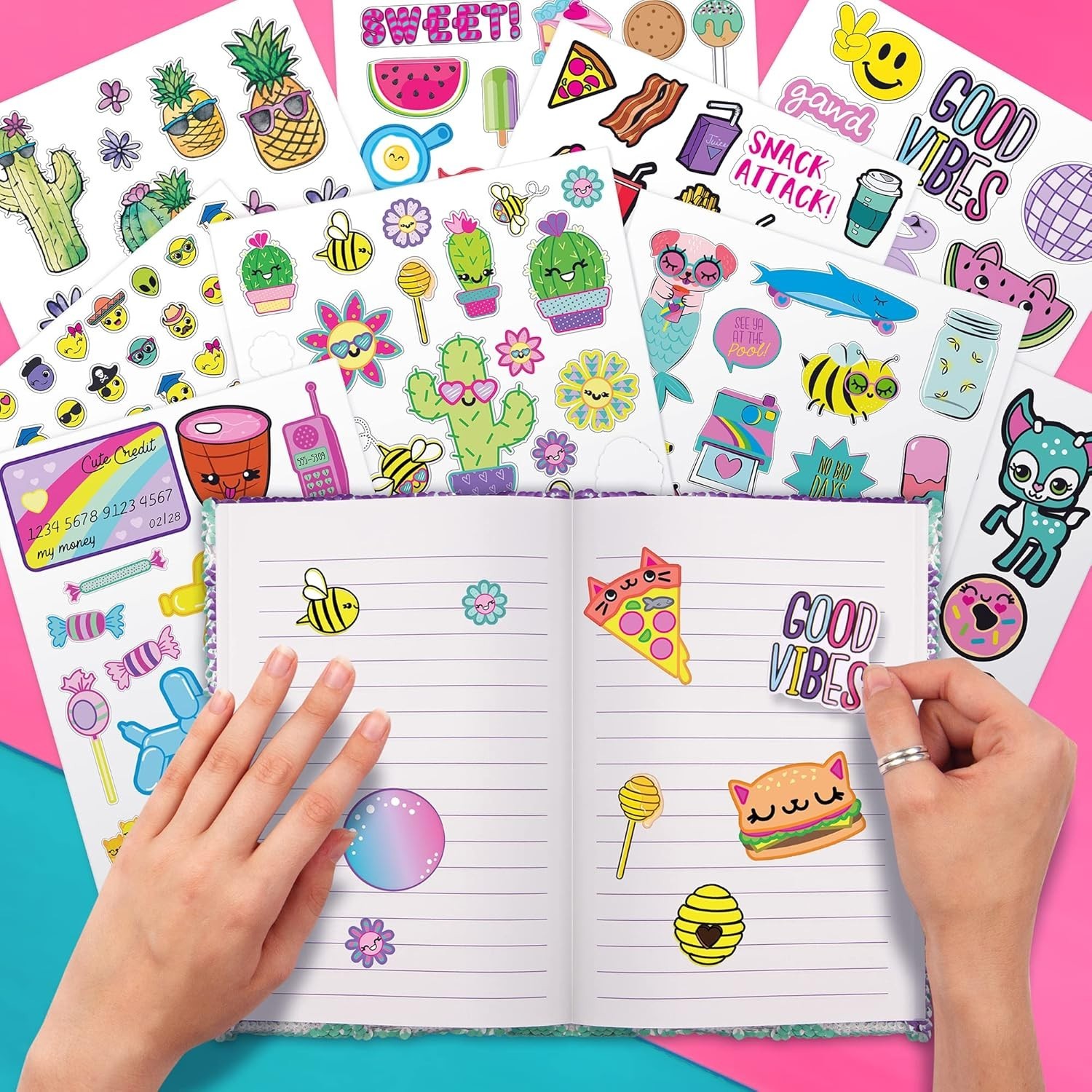 Diverse 1000+ Assorted Stickers for Kids – Scrapbooking, Planners & Fun Rewards