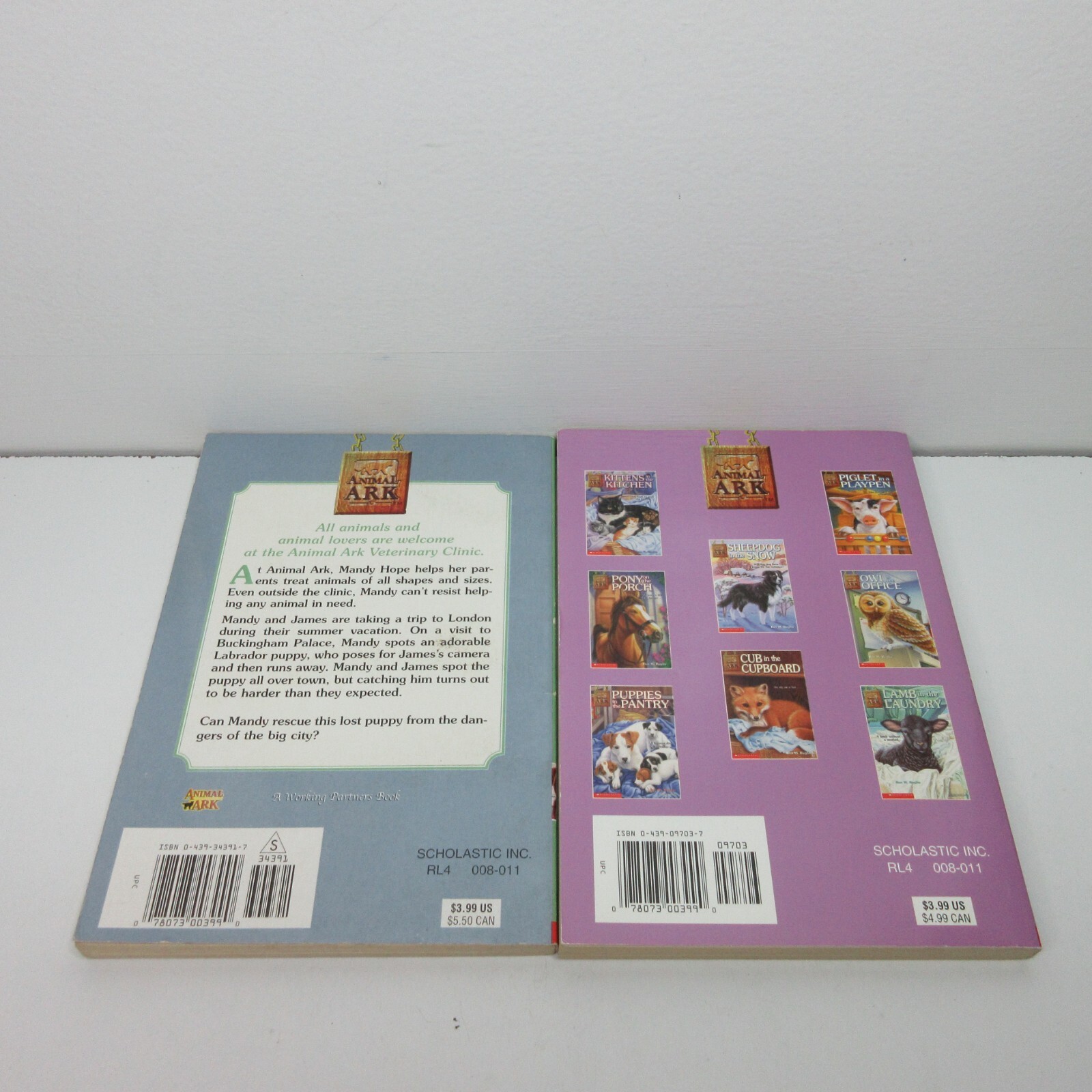 Lot of 6 Animal Ark Series Paperback Books by Ben M. Baglio