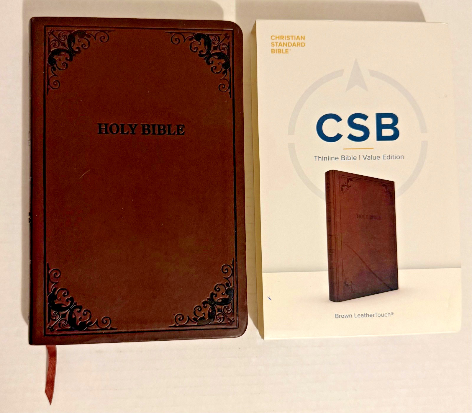 Christian Standard Bible Thinline Value Edition Brown LeatherTouch Holman NEW