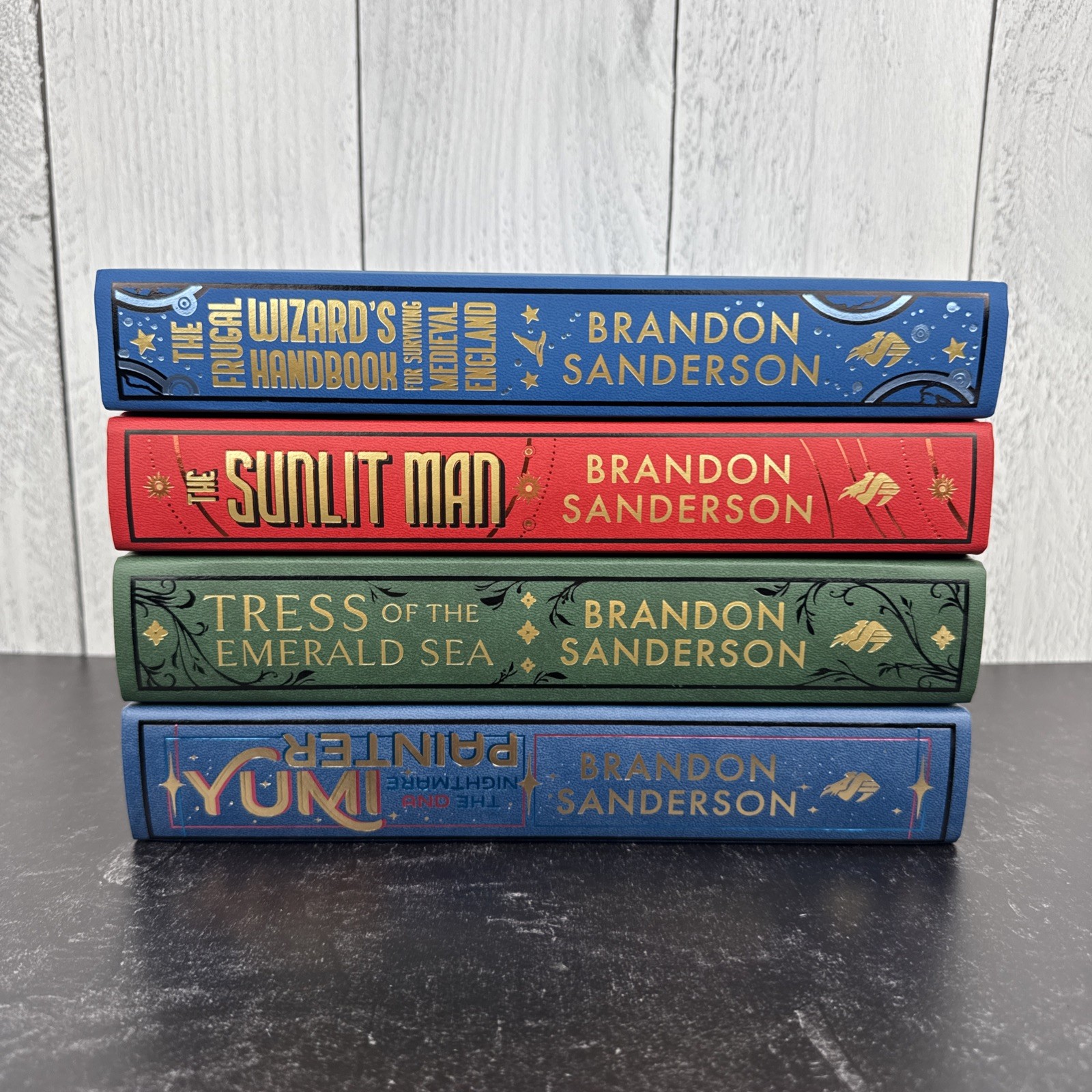Brandon Sanderson Secret Projects 1-4 Premium Hardcover Set Kickstarter + Extras