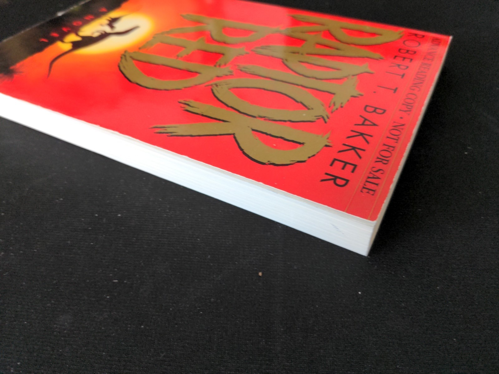 Uncorrected Proof – Raptor Red by Robert T. Bakker 1996 PB ARC