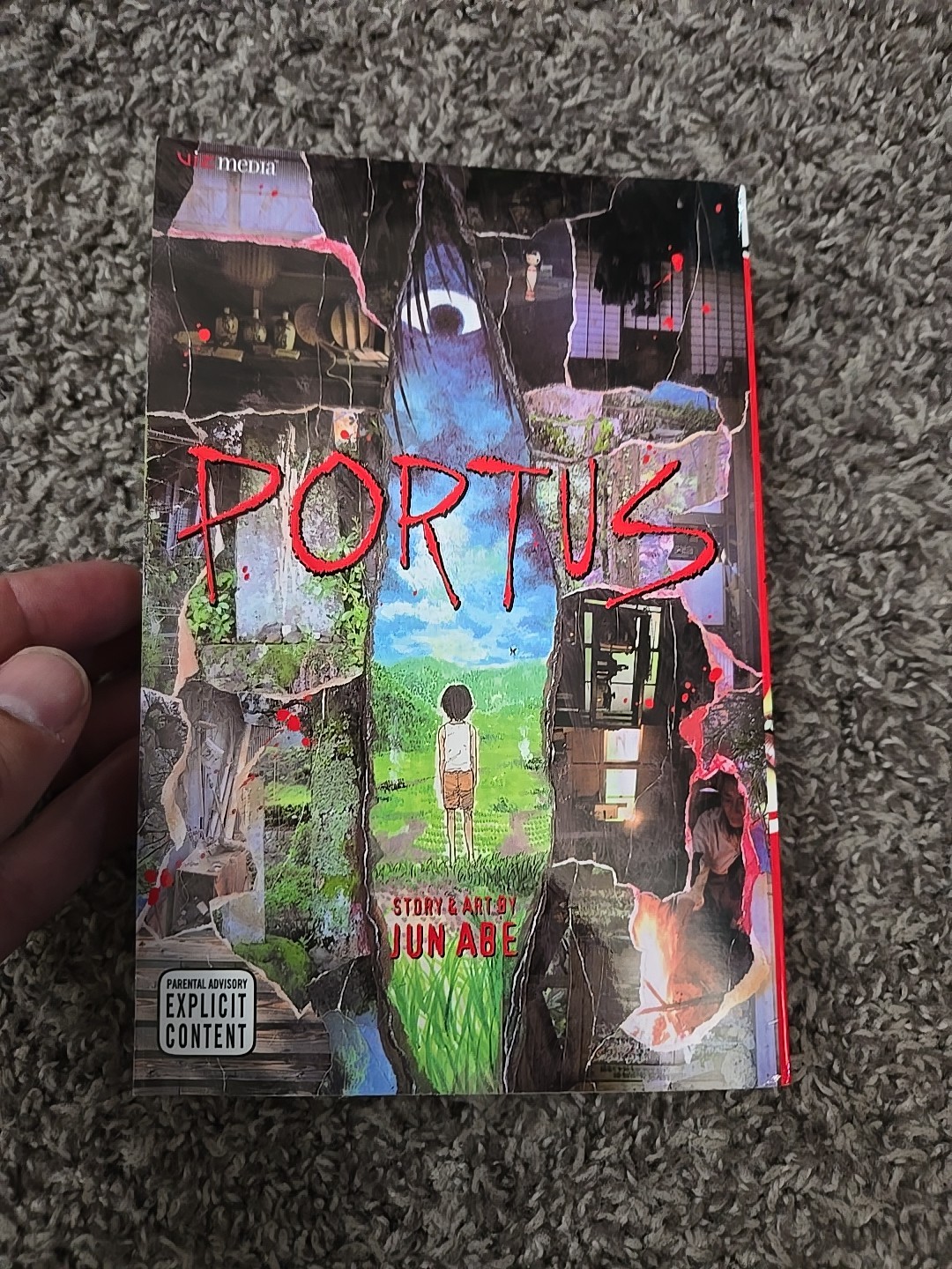 Portus Manga English, Jun Abe, Viz Media Original, 1st Print, Horror, 2007