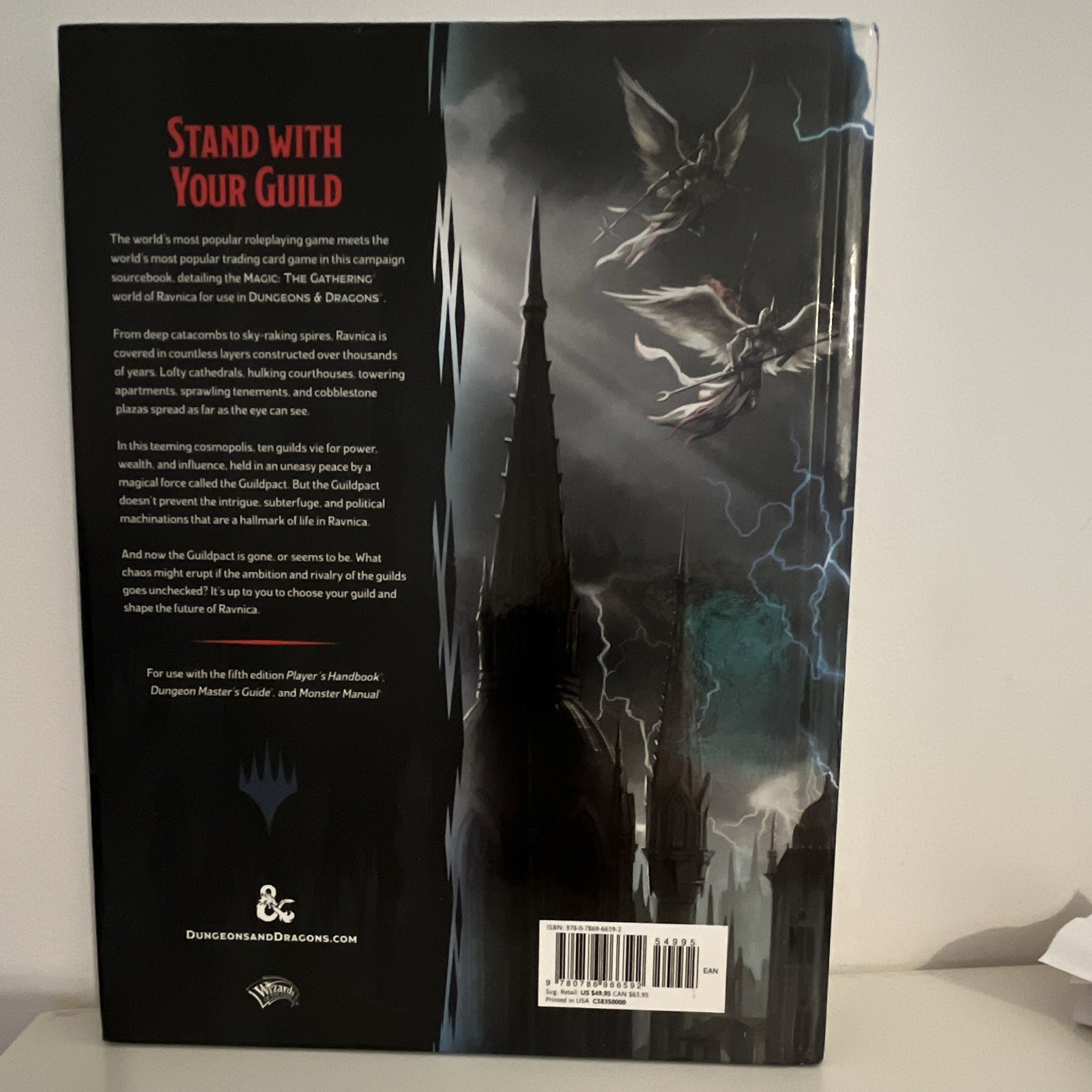 Dungeons & Dragons Guildmasters’ Guide to Ravnica by Wizards RPG Team Hardcover…