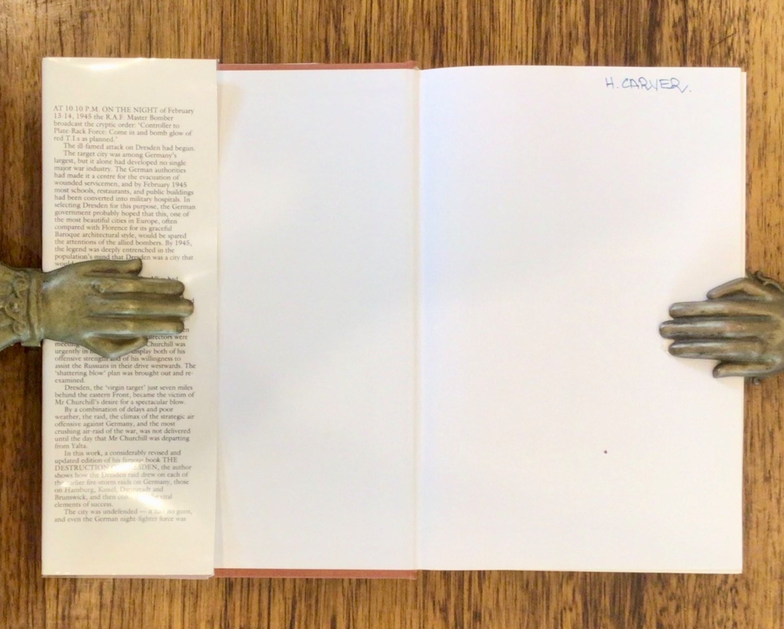 (SCARCE) DAVID IRVING: ‘Apocalypse … Dresden’ NEW HB/DJ
