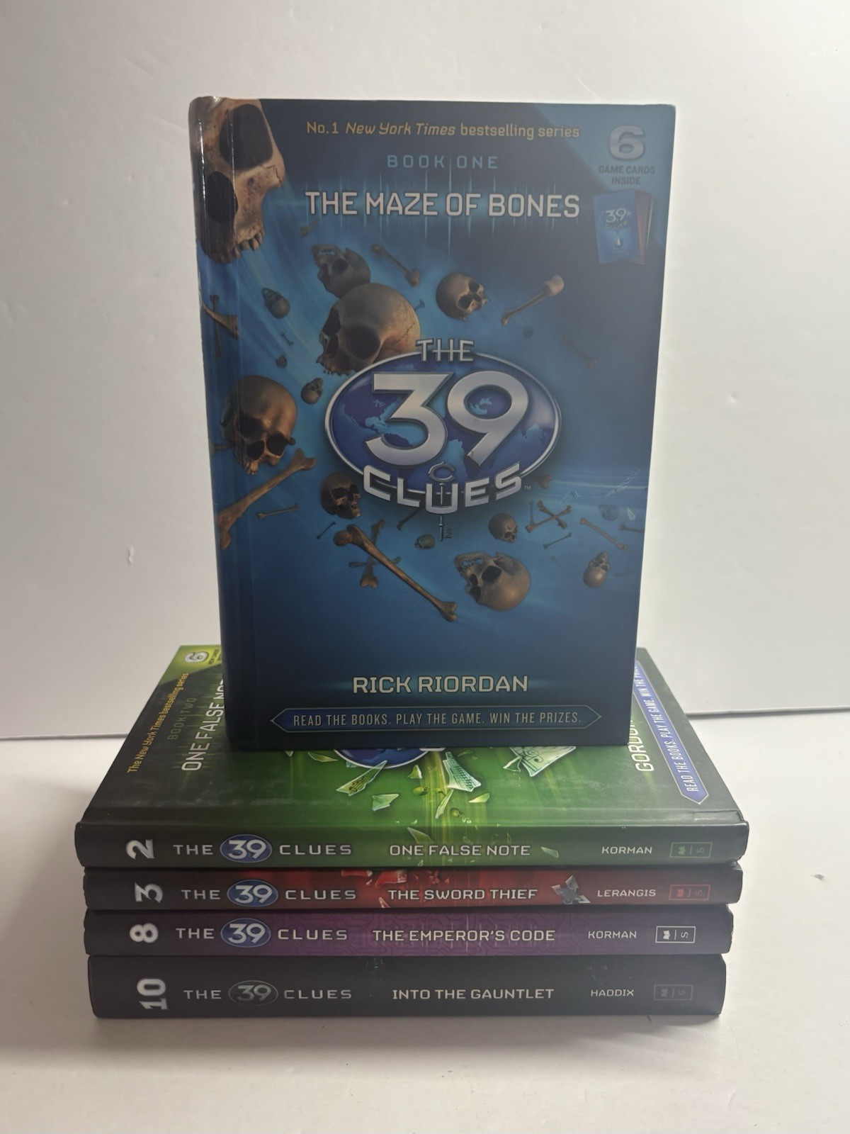 39 Clues Books 1, 2, 3, 8 and 10