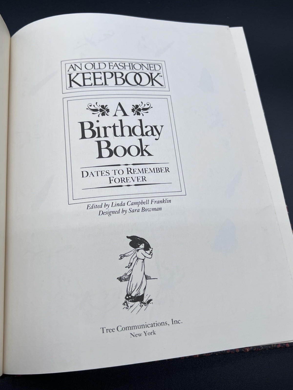 An Old Fashioned Keepbook A Birthday Book Dates to Remember Forever – VINTAGE