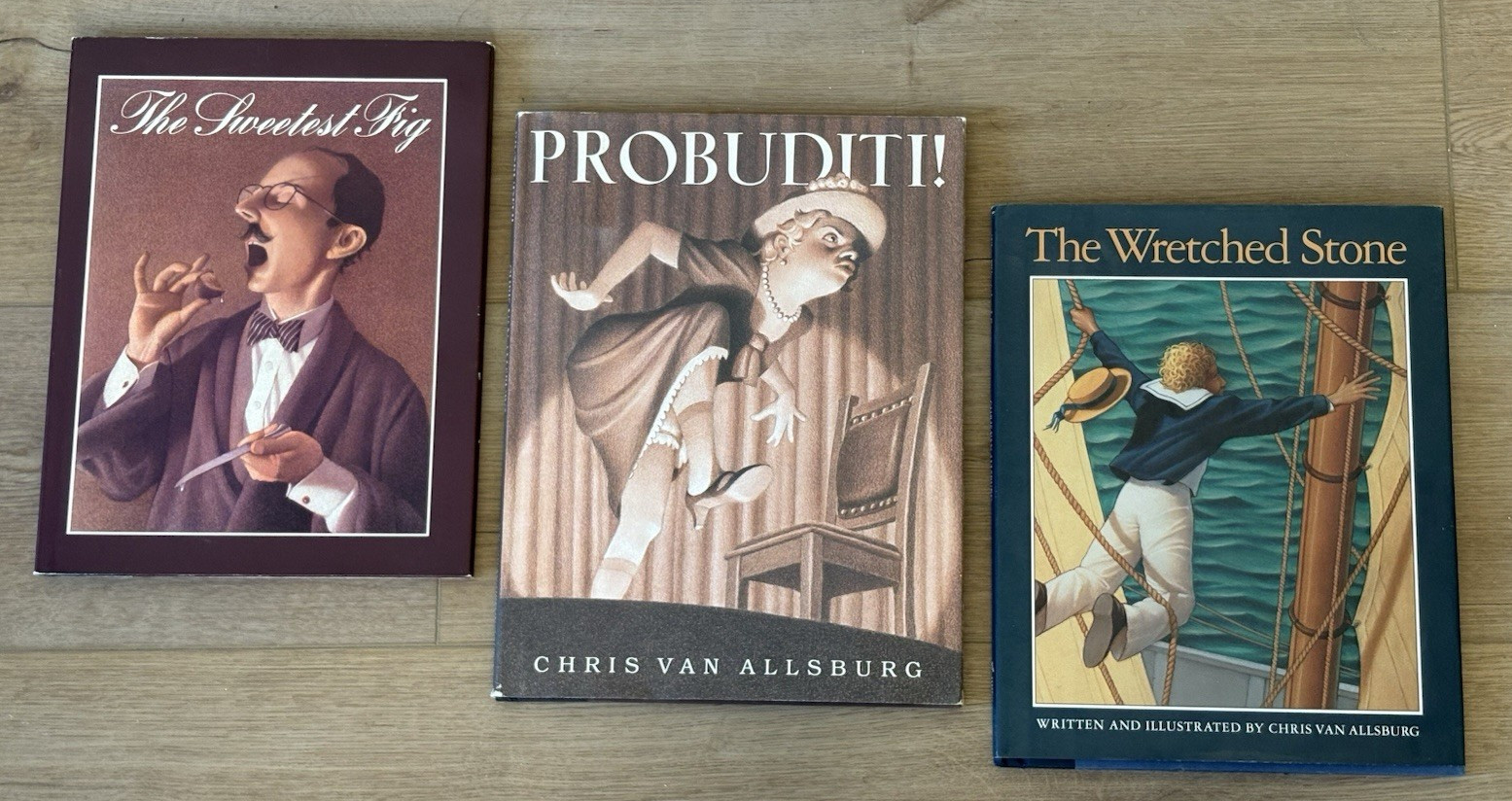 Lot of 3 Chris Van Allsburg First Editions Very Good Condition All with Jackets.