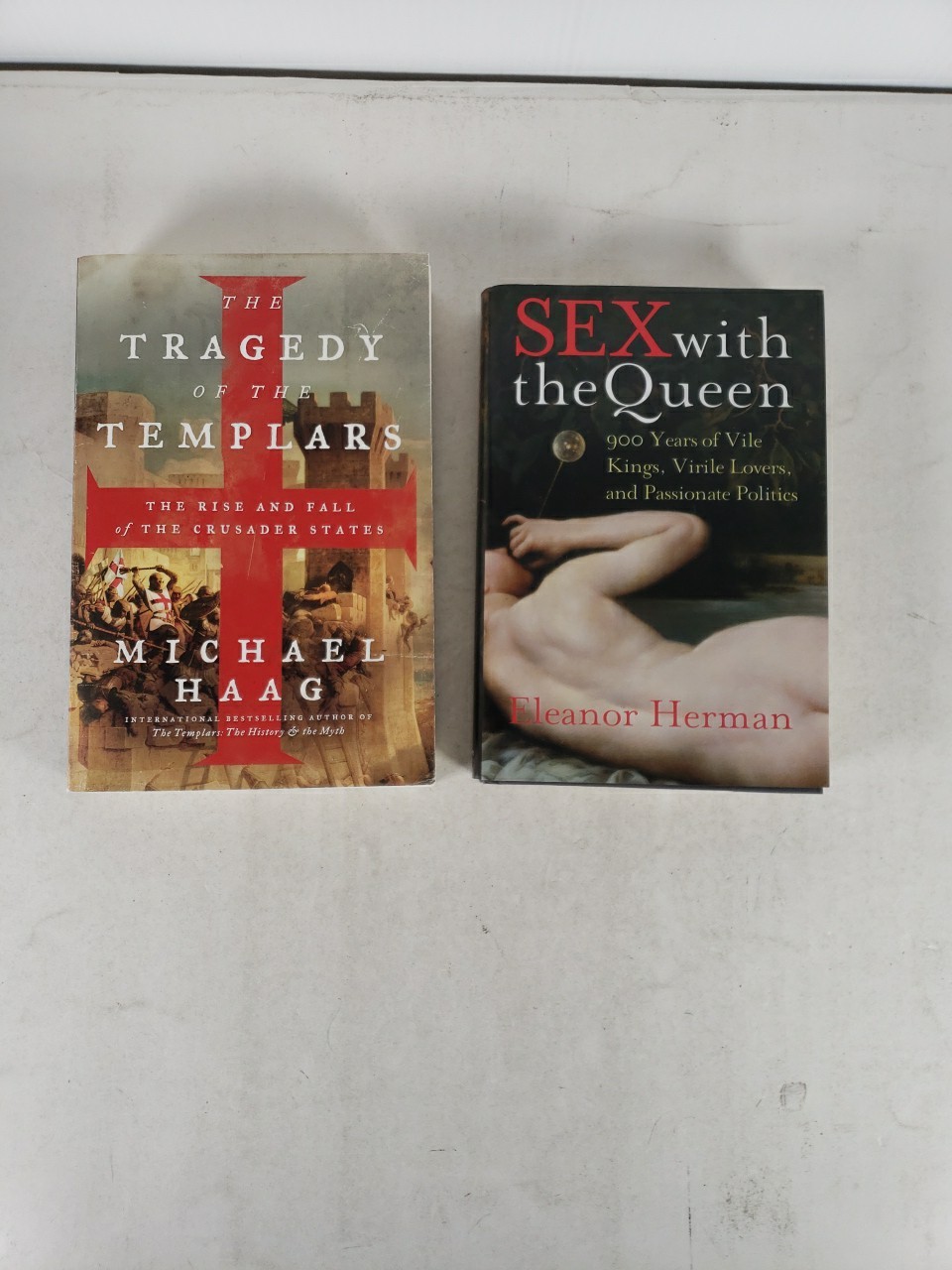 British Royalty, Charlemayne, Tudors, Queen Elizabeth (9 Book Lot) Templars