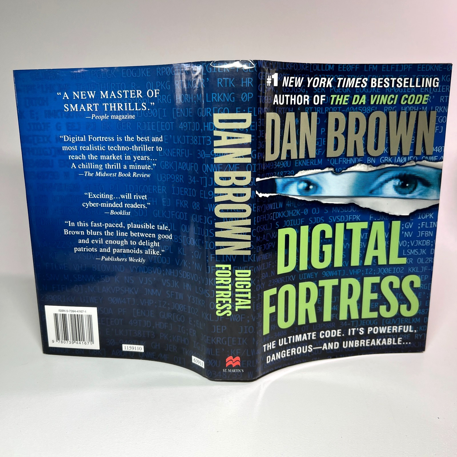Digital Fortress by Dan Brown Hardcover Book Club Edition BCE NSA Techno Thrille