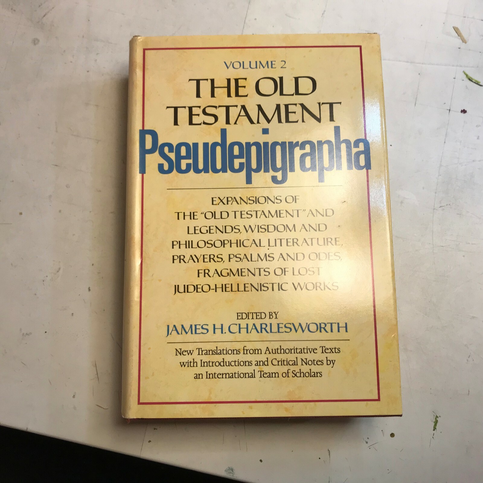 James H. Charlesworth Old Testament Pseudepigrapha Vol 2 HB ’85 expansions rare!