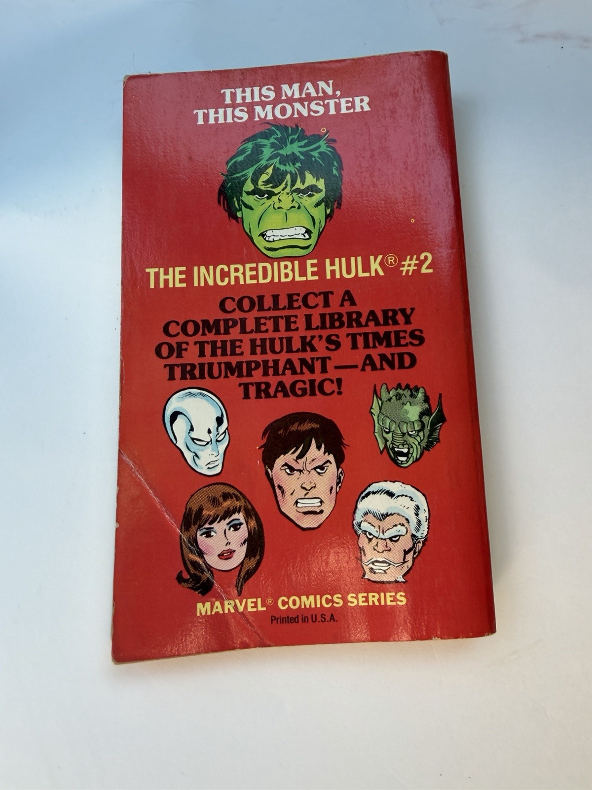 1979 LEE PRESENTS THE INCREDIBLE HULK POCKET BOOK PAPERBACK #2 NICE