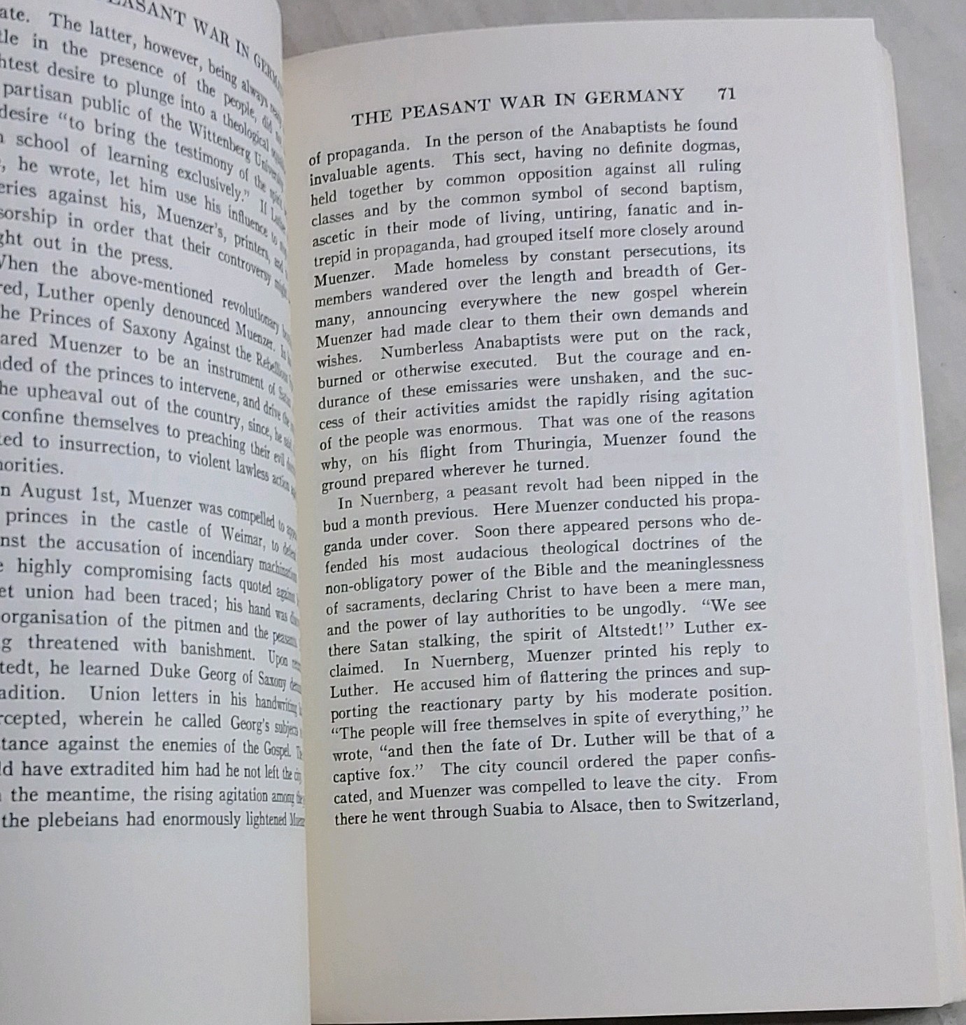 The Peasant War in Germany By Frederick Engels New World Paperback NW-56 1970