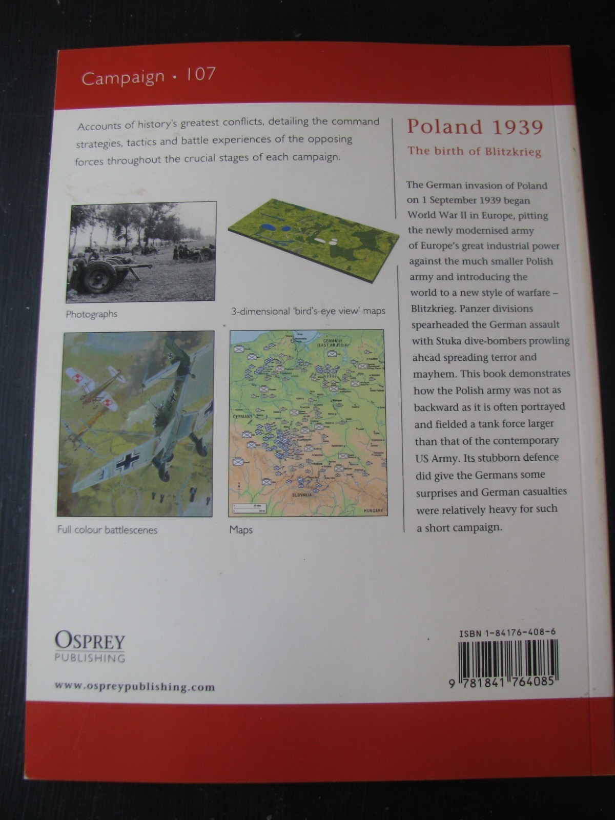 OSPREY CAMPAIGN #107 POLAND 1939 VG/NN