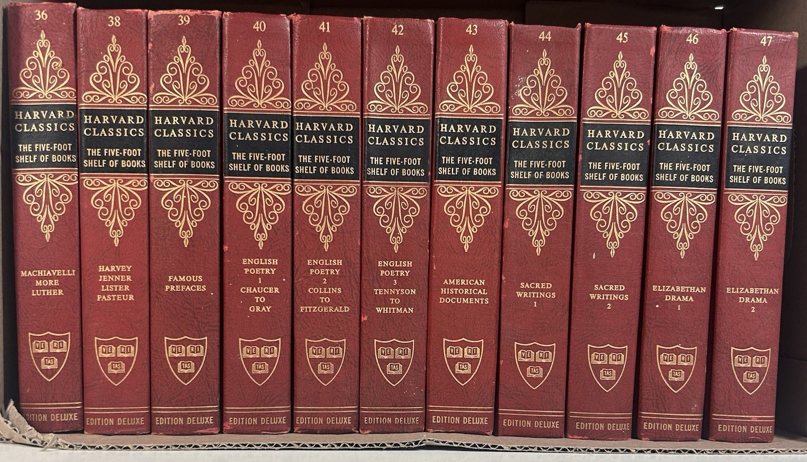 Harvard Classics The Five-Foot Shelf of Books 1963 Choose Your Titles