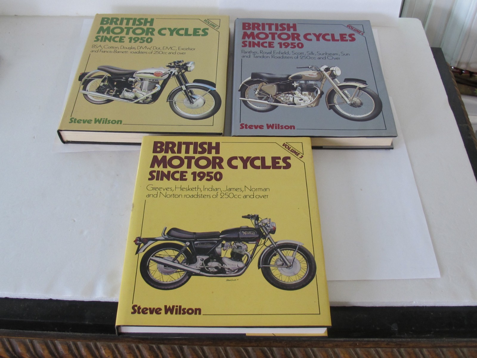 Vintage Book British Motorcycles Since 1950 by Steve Wilson Volume 2, 3 & 4