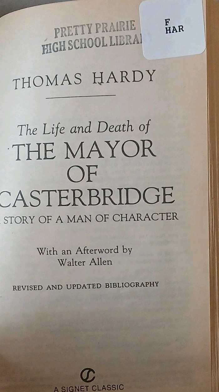 The Mayor of Casterbridge by Thomas Hardy (Signet classics) Turtleback Hardcover