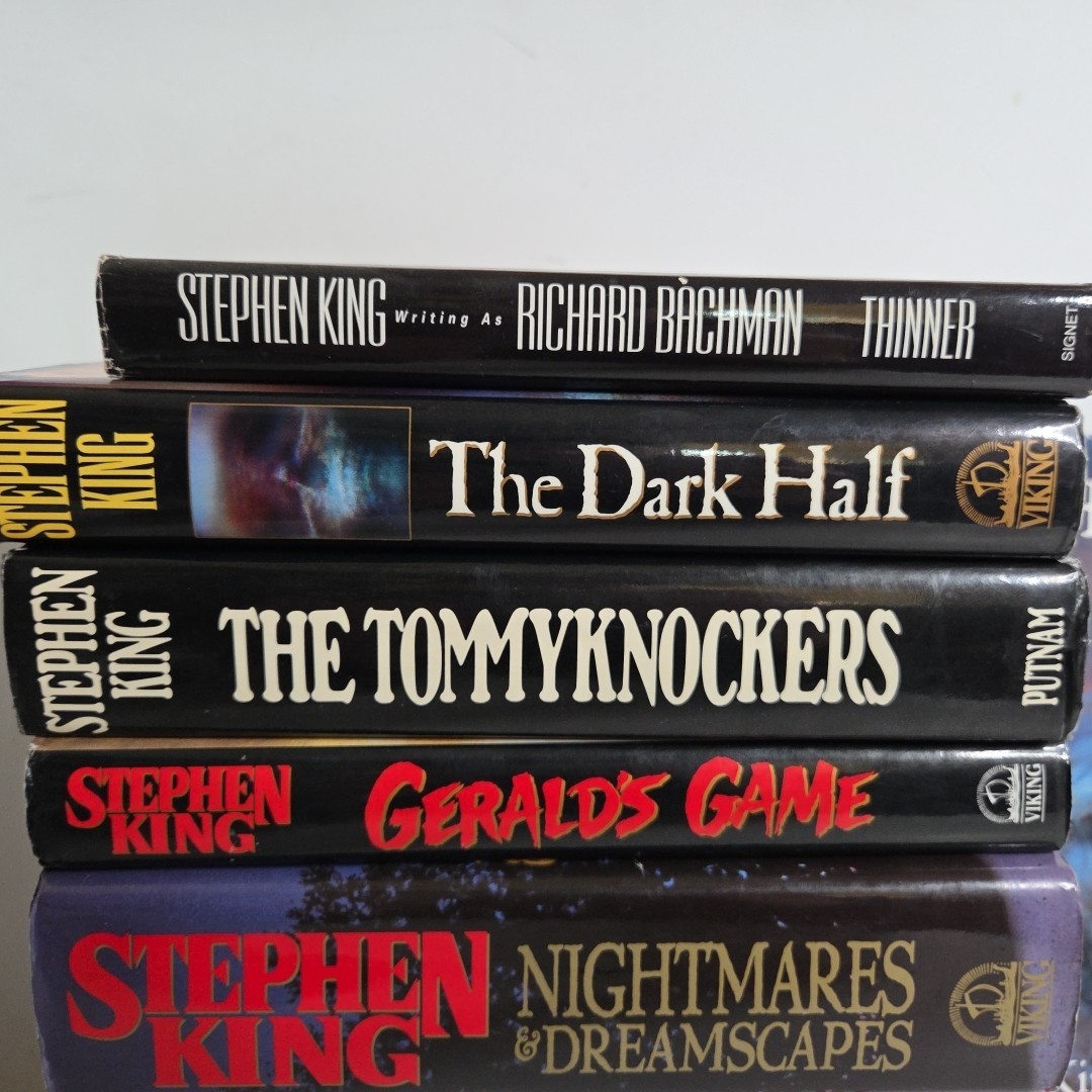 Stephen King 10 book lot Hardcover Misery Dark Half Tommyknockers Thinner More
