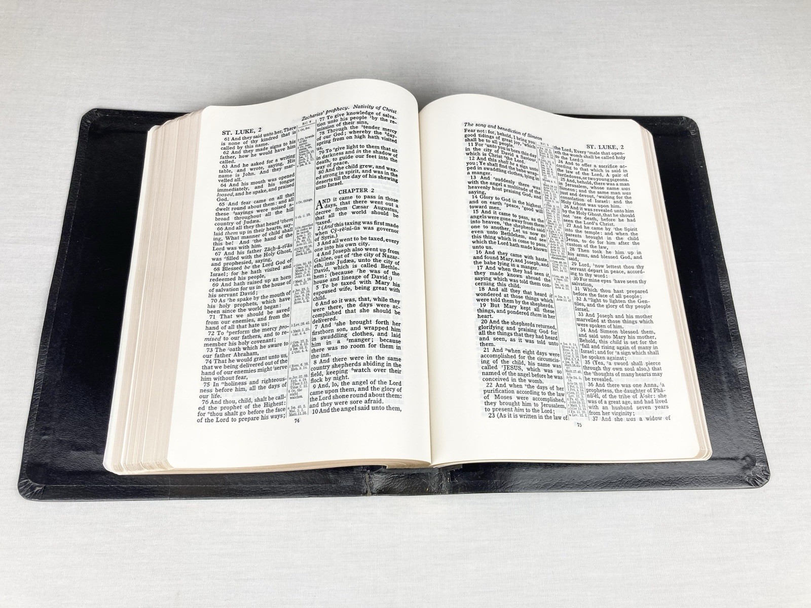 WORLD PUBLISHERS LOOSE LEAF KJV HOLY BIBLE CENTER COLUMN BONDED LEATHER RARE HTF