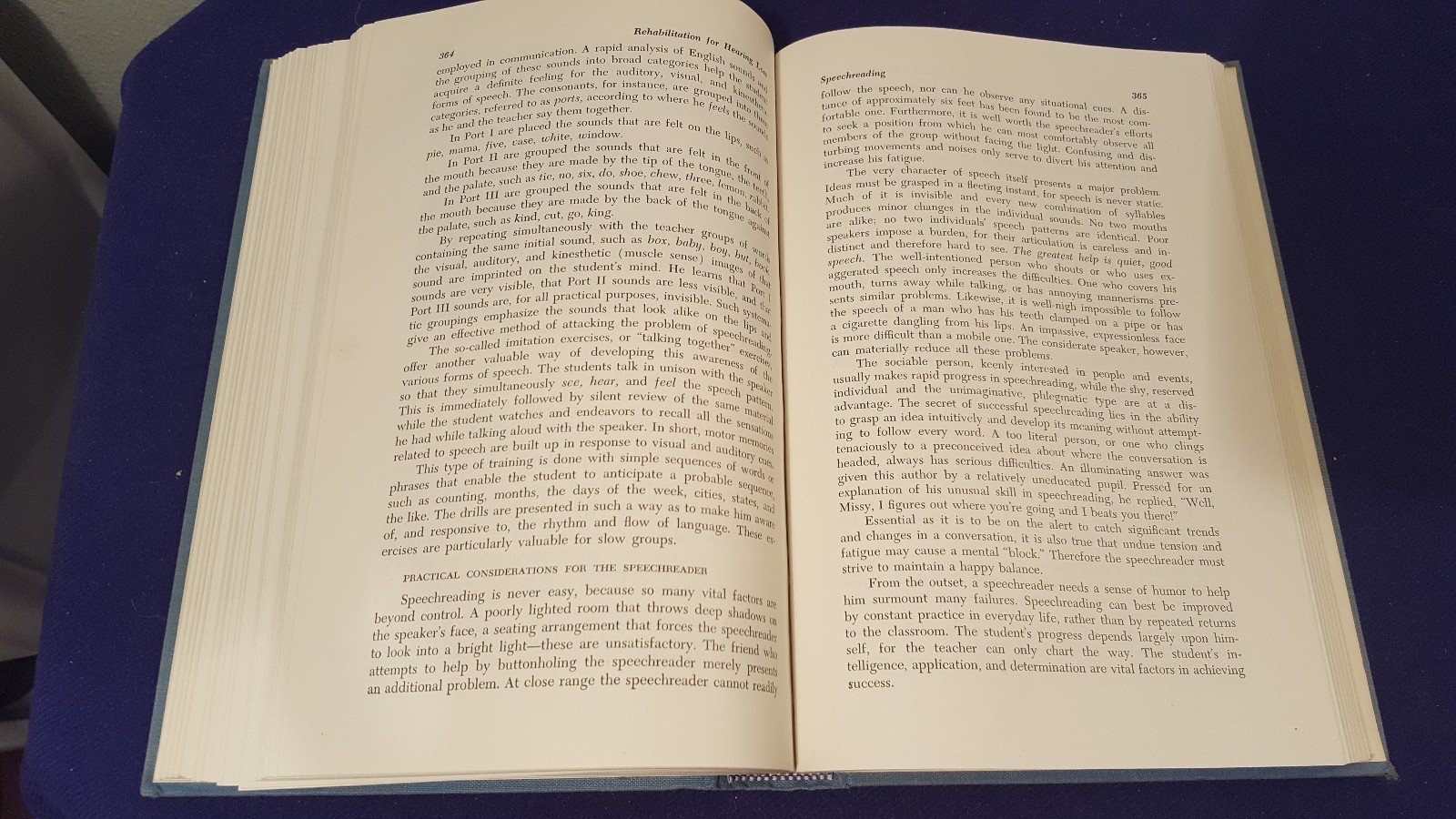 1960 HEARING & DEAFNESS Hardcover Book Textbook