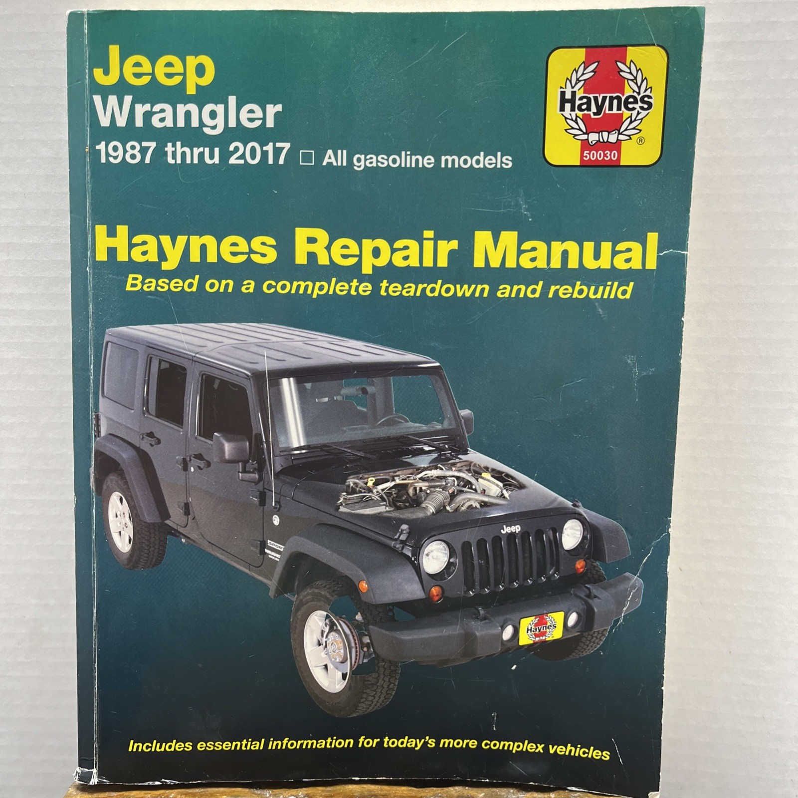 JEEP Wrangler Manual Repair Diagram 4-cyl & 6-cyl, 2WD & 4WD – Haynes 87 – 17