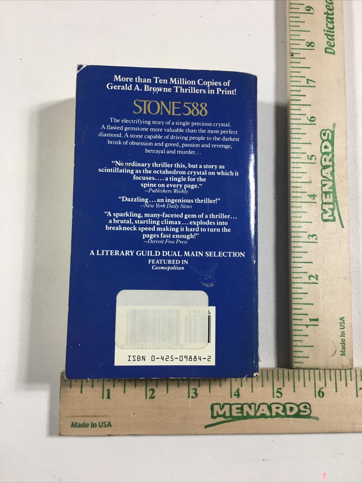 Stone 588 – Gerald A. Browne (1987, Paperback)