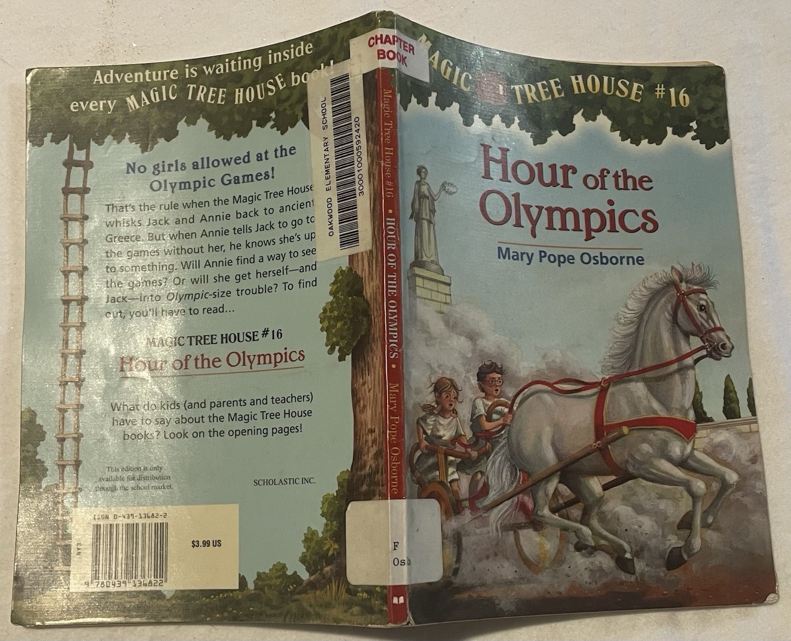Hour of the Olympics by Mary Pope Osborne Magic Treehouse HC Book