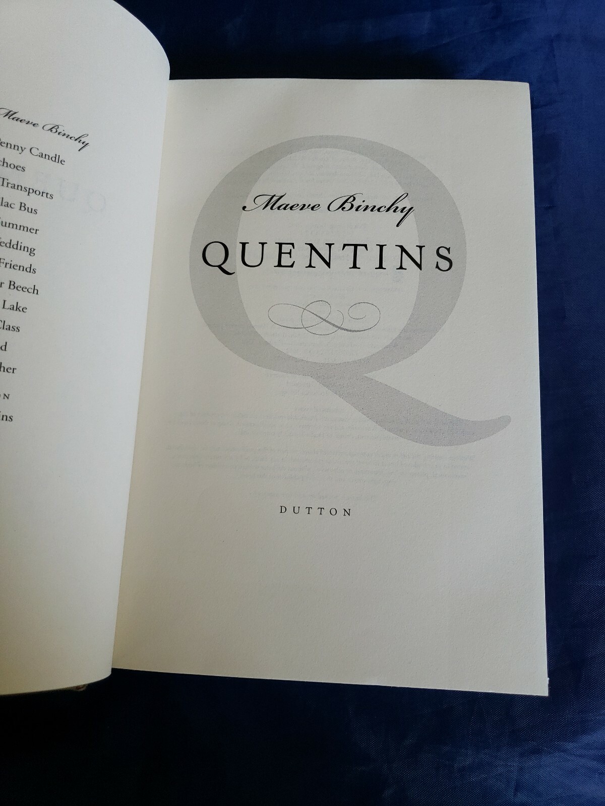 Quentins by Maeve Binchy (2002, Hardcover)