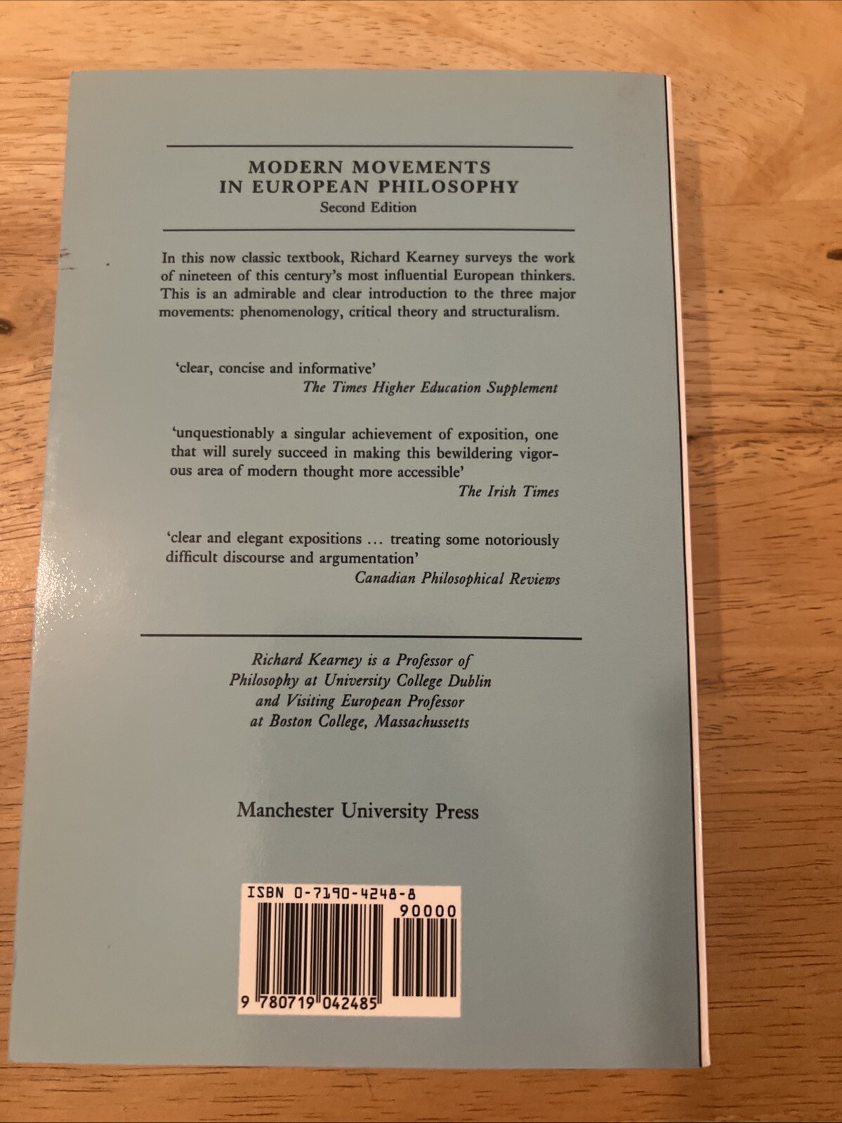 Modern Movements in European Philoso… by Kearney, Richard – Paperback