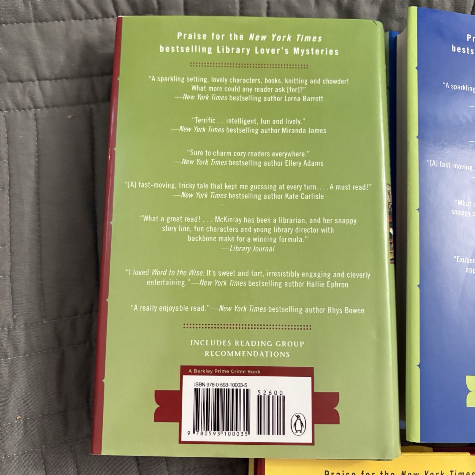Lot of 3, Jenn McKinlay, Library Lover’s Mystery Cozy Mystery, Hardcover