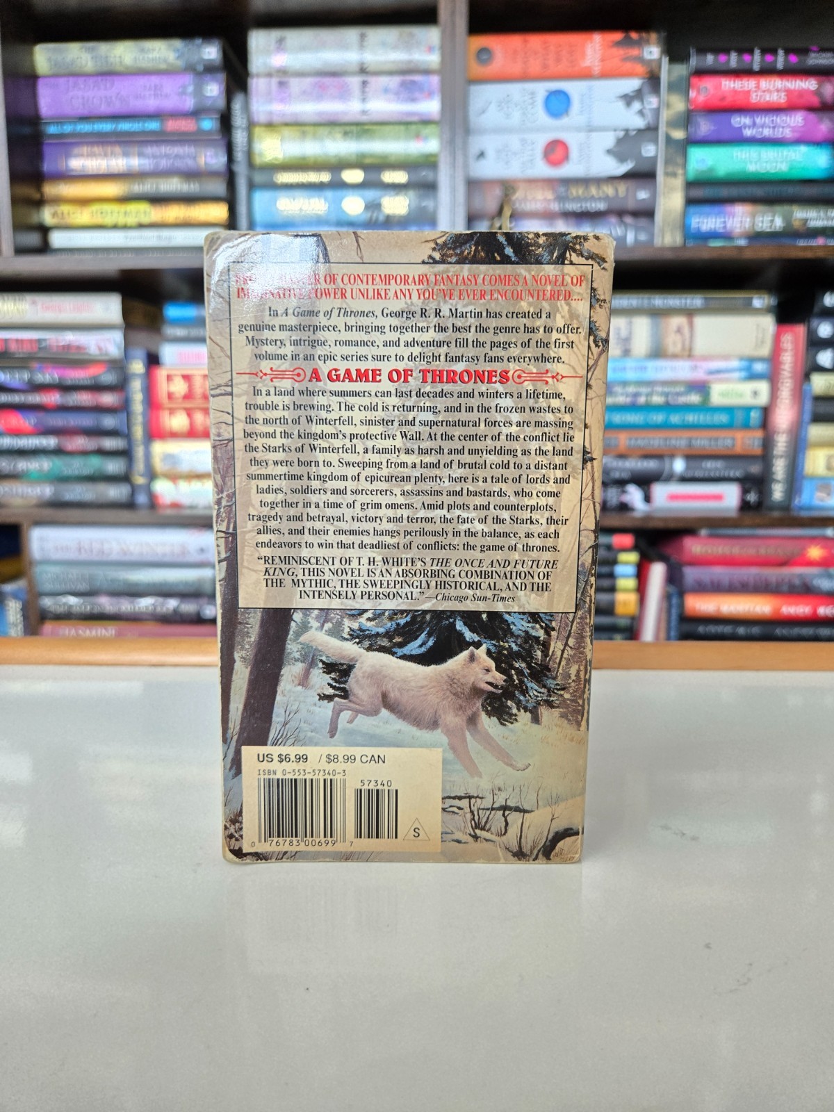 A Game Of Thrones First Edition Paperback Jon Snow Cover By George R.R. Martin