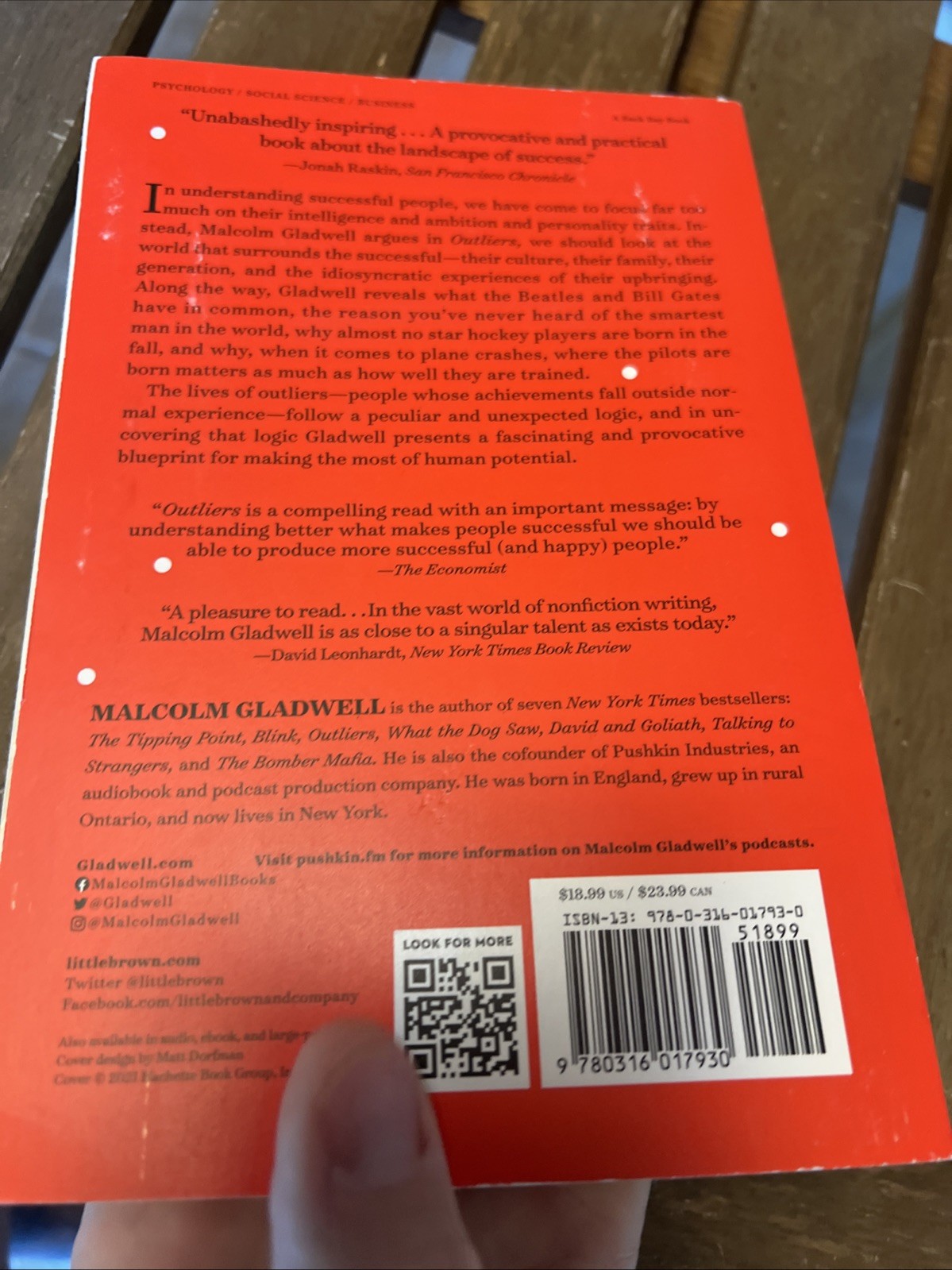 Outliers : The Story of Success Paperback Malcolm Gladwell
