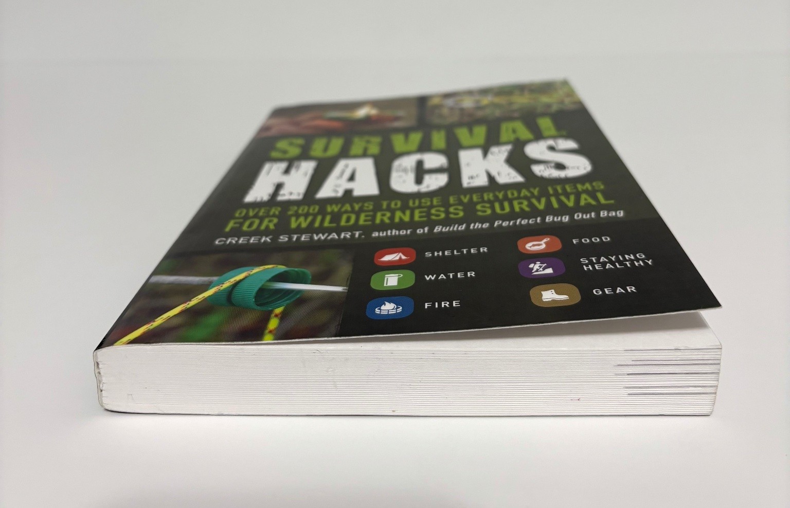 Survival Hacks Creek Stewart 2016 Paperback Wilderness Survival Adams Media Book
