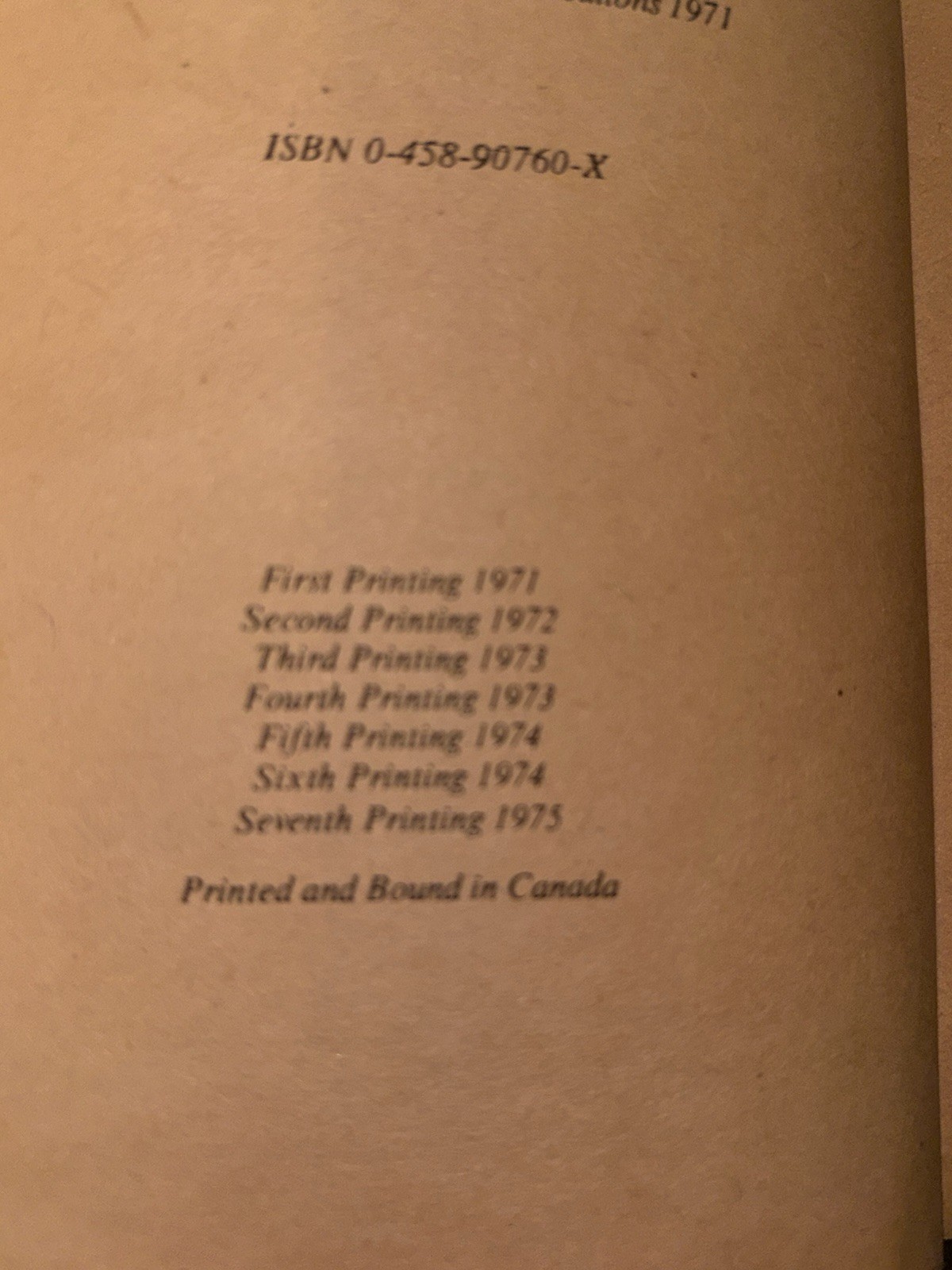 The Lord Of The Rings Methuen J. R. R. Tolkien Canadian Edition Set 1975